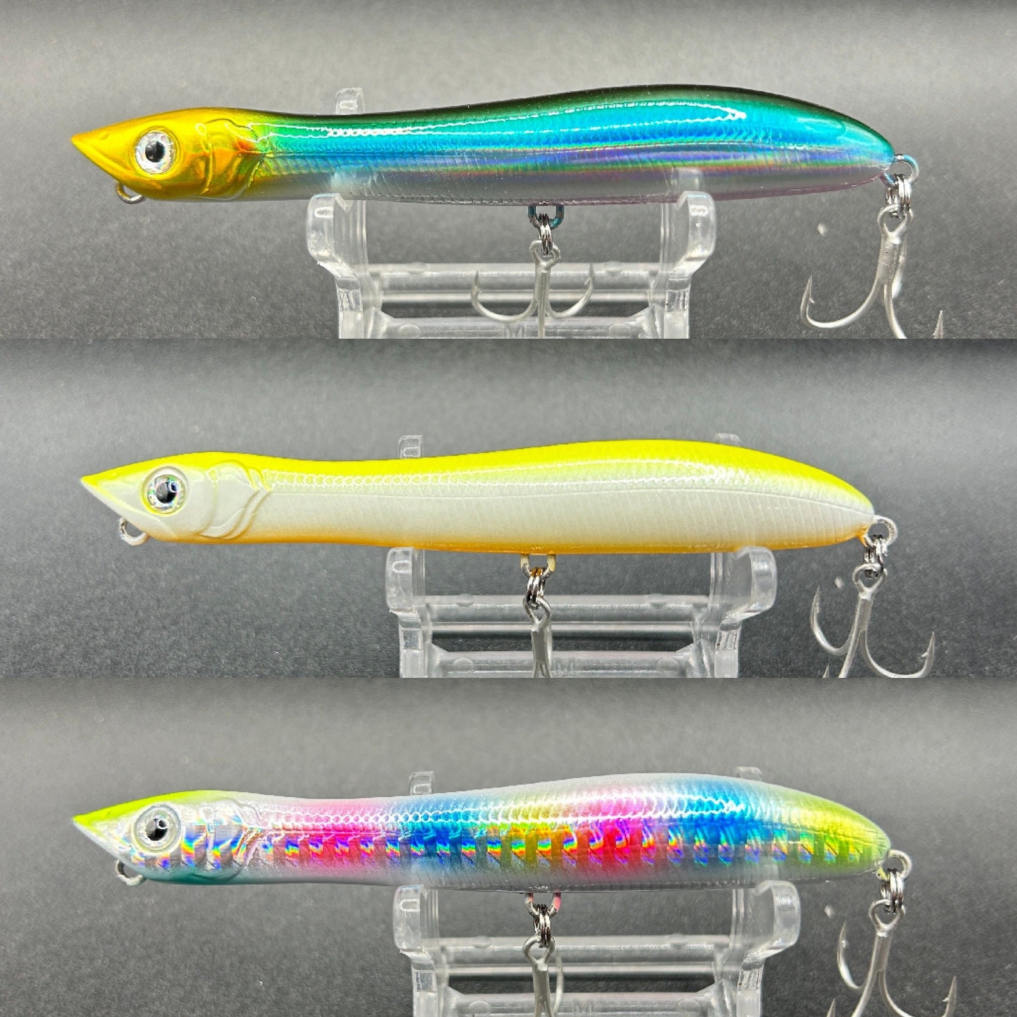 bass lur Small Surface Topwater Lure 100mm 11g popx abu garcia 300 baitcaster Color:White Glitter