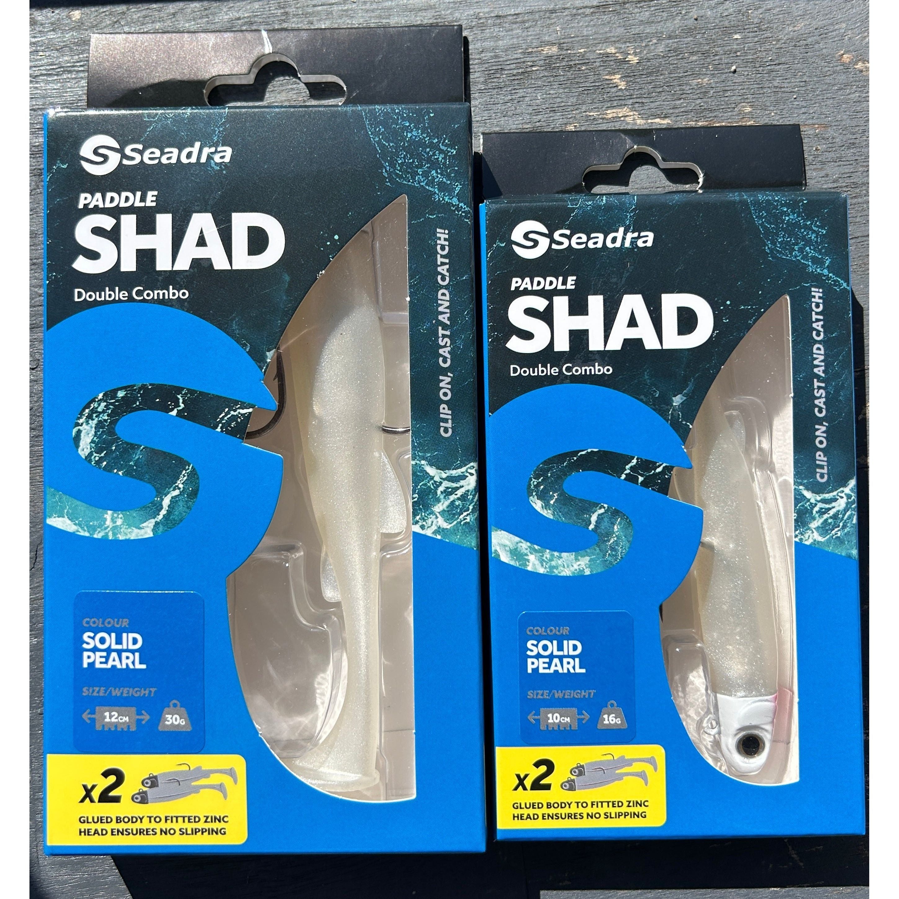SEADRA PADDLE SHAD DOUBLE COMBO BASS LURE SET (NEW 2025)