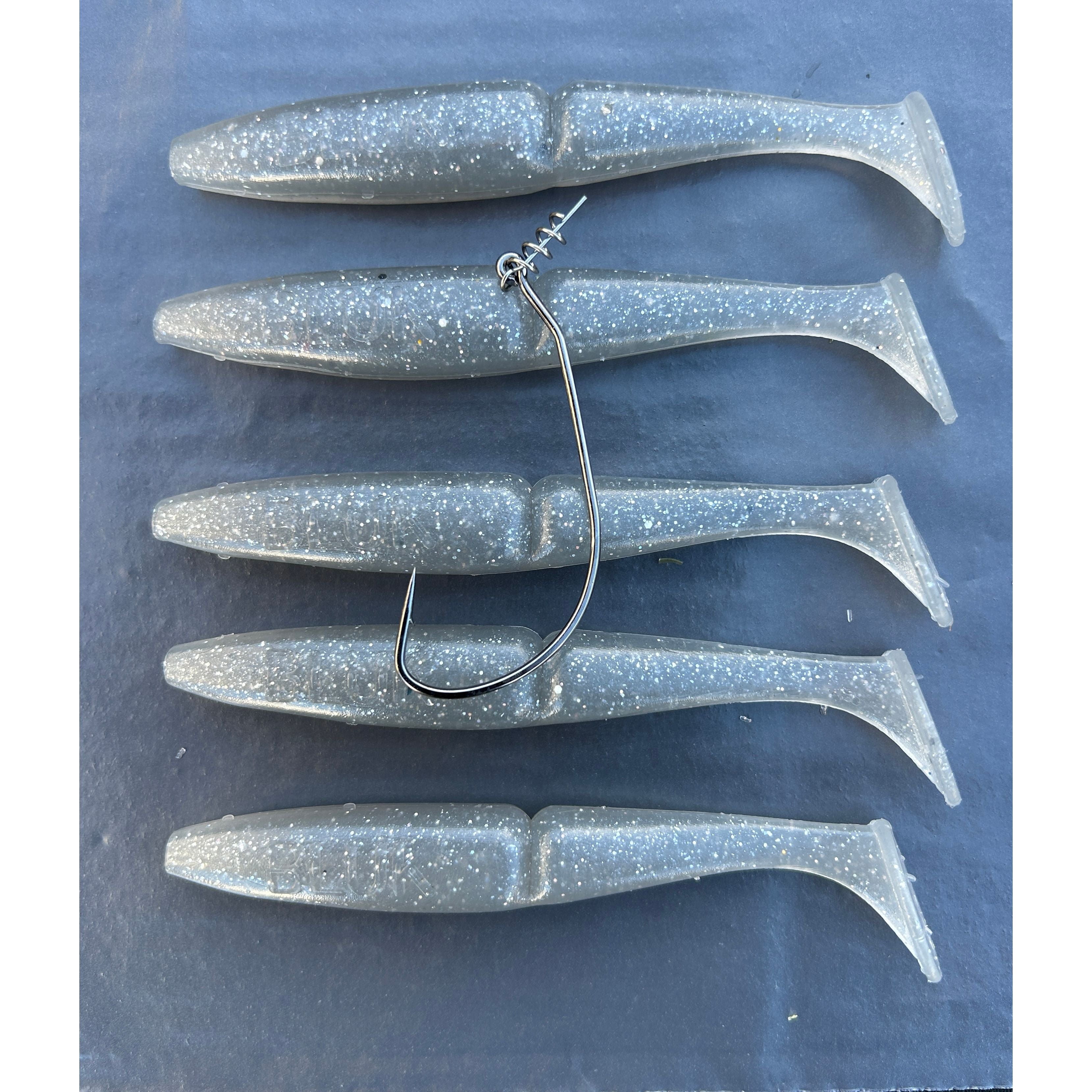 4” Handmade Cornish Split Shad Bass Lure Sets (NEW)