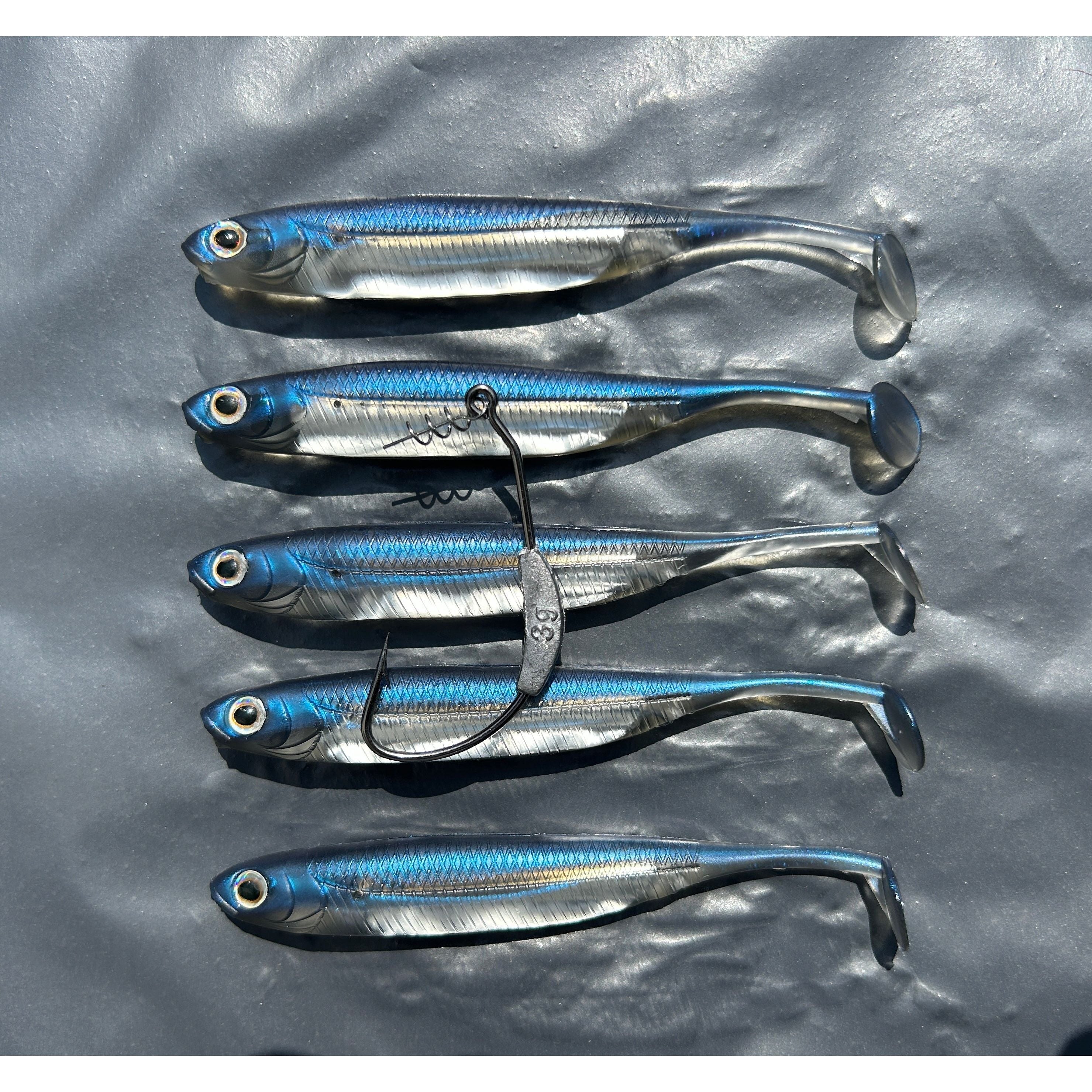 4.5” Supersoft Shad Sand Smelt Bass Lure Sets