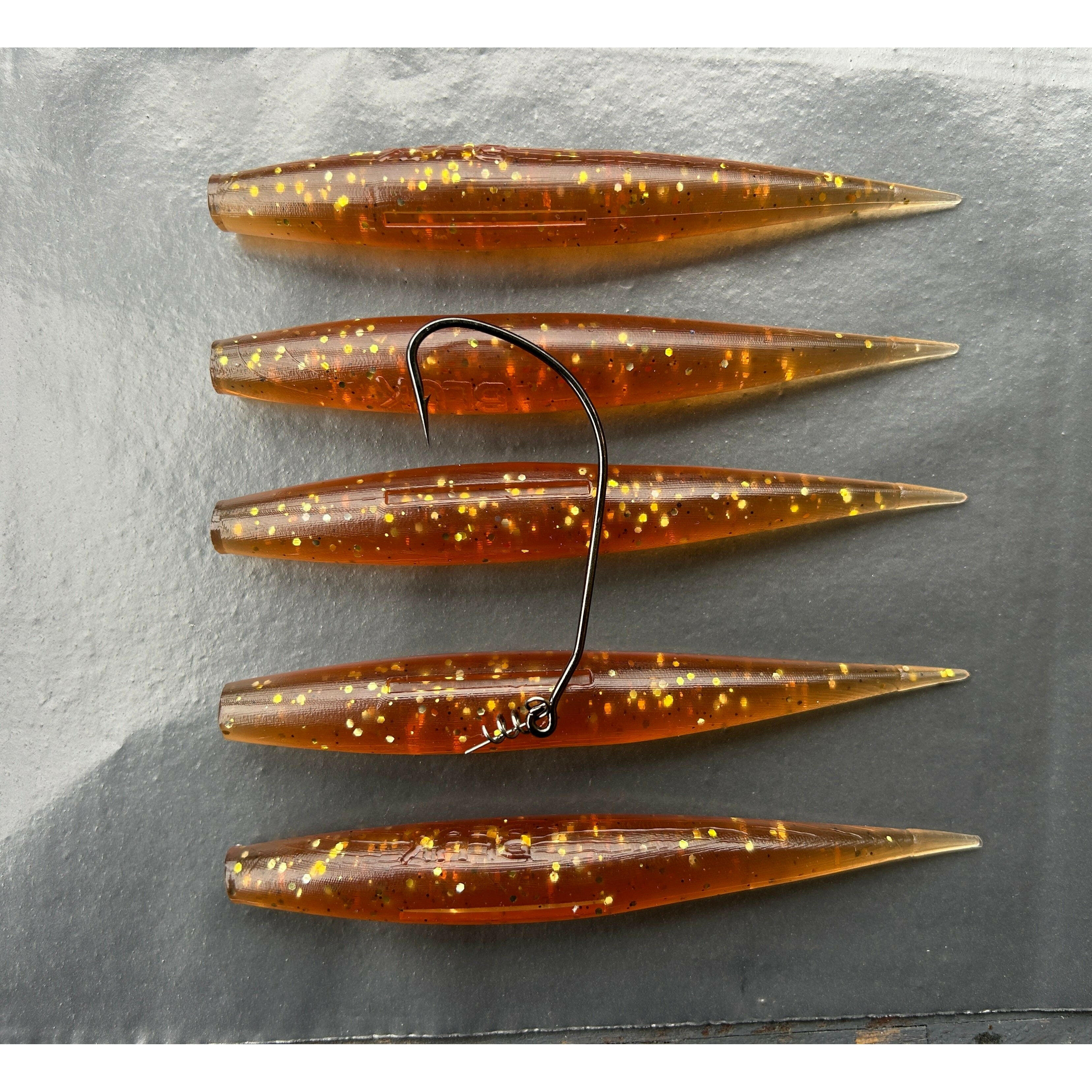 fish snax lures uk Handmade 5" Cornish Snax Bass Lure Sets