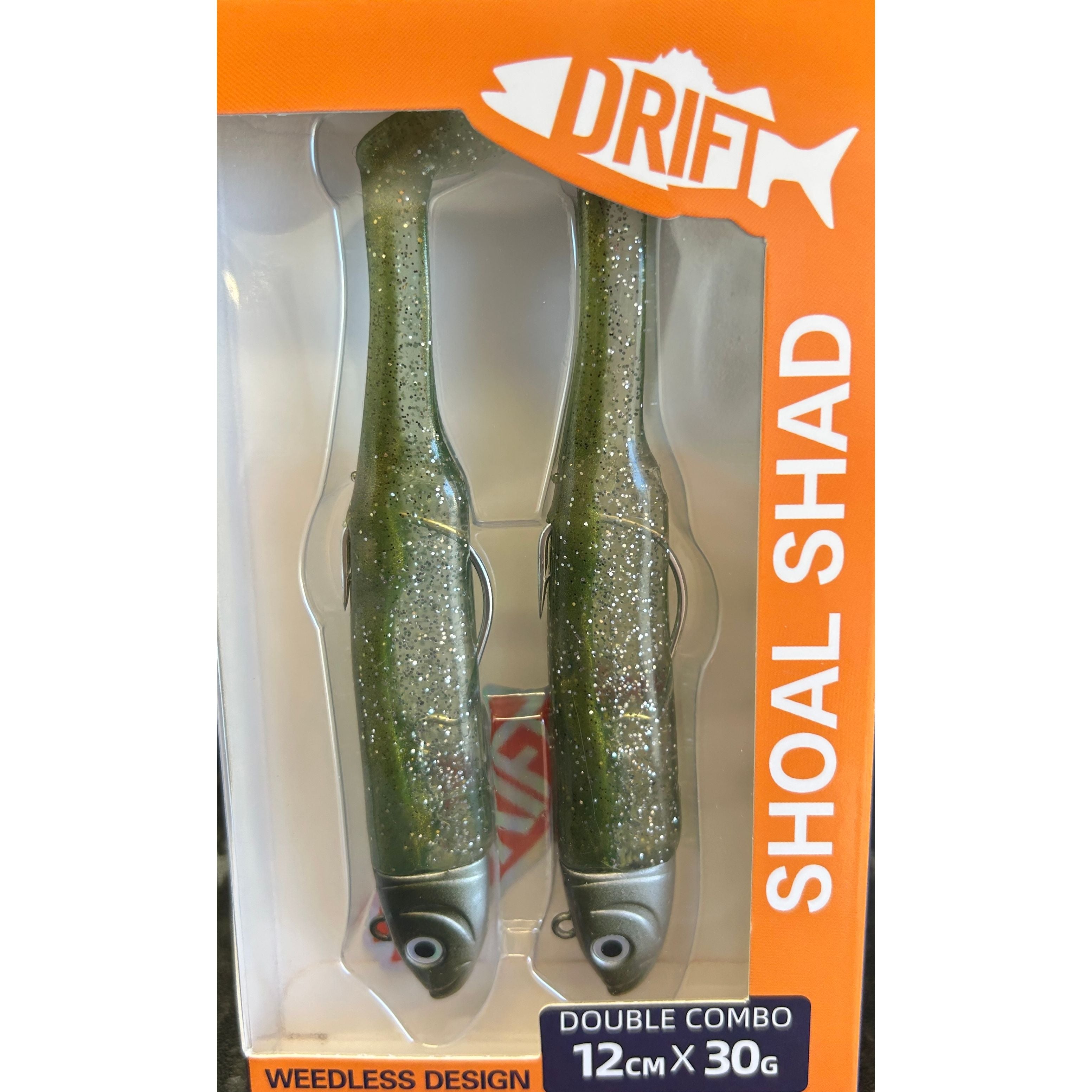 Drift Weedless Shoal Shad Double Combo Bass Lure