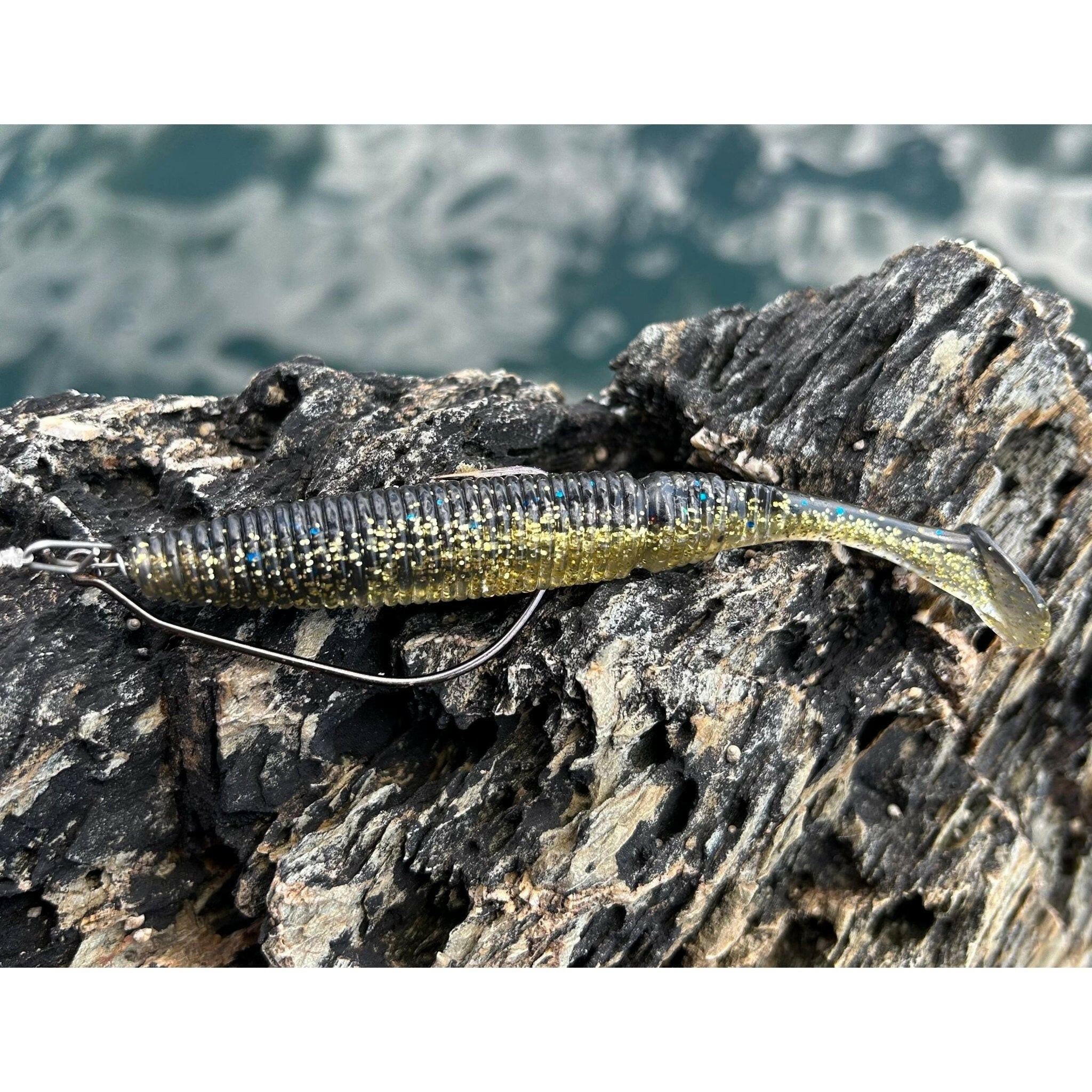 4.5” & 4” Ribbed Bass Lure Shad Set - Bass Lures UK