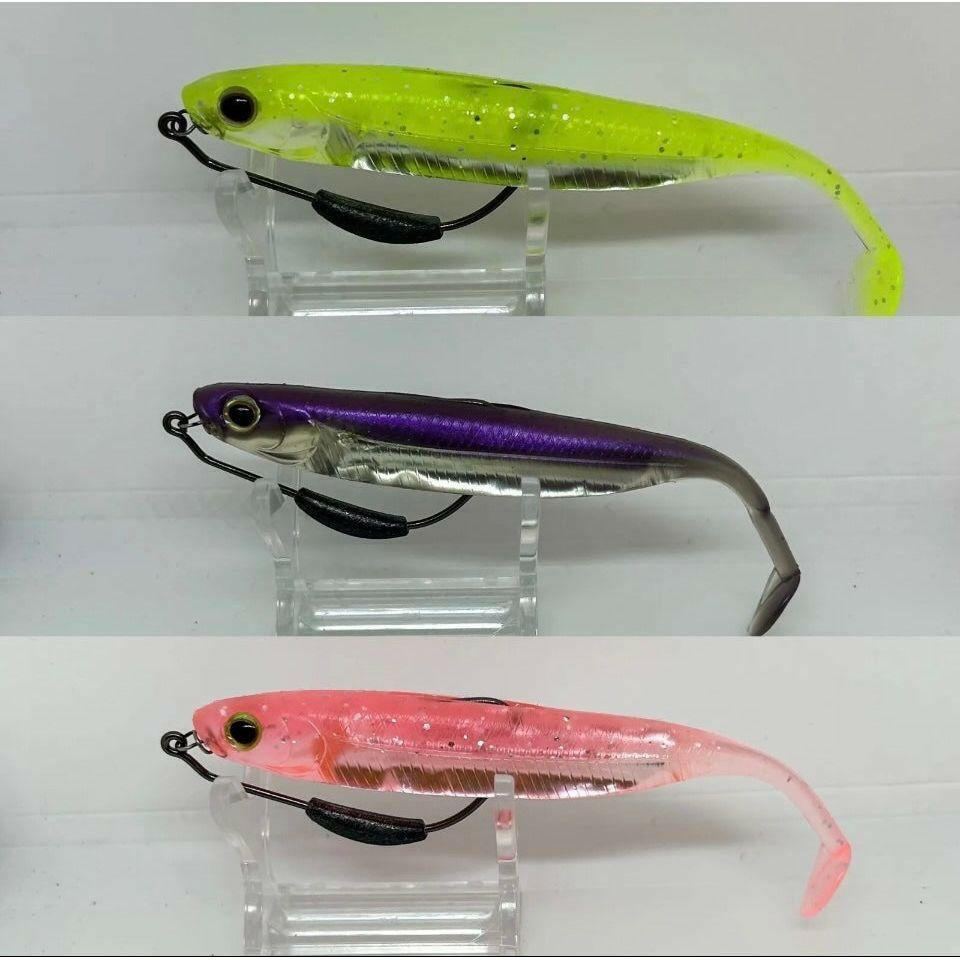 4.5” Supersoft Shad Bass Lure Set 120mm 17g - Bass Lures UK