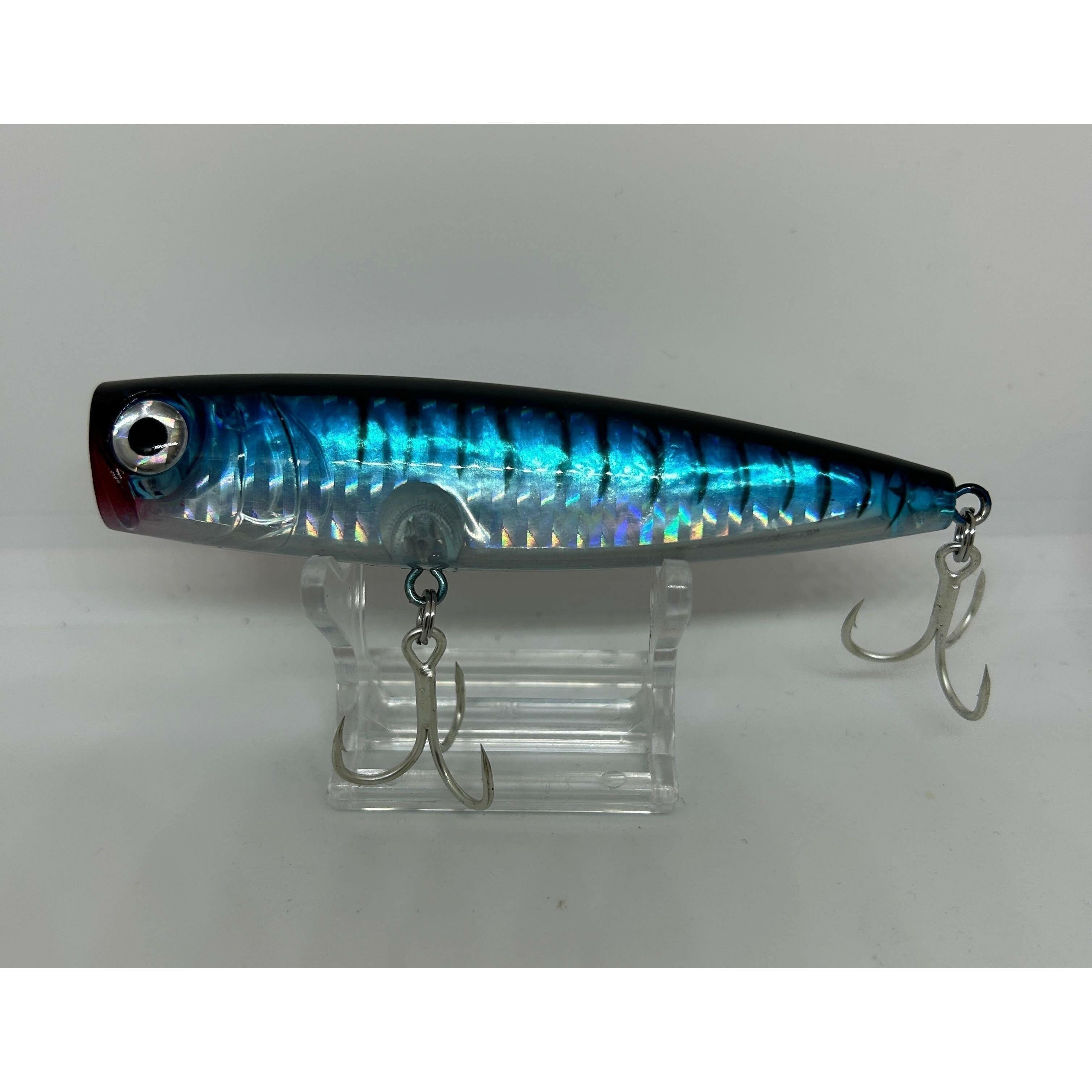 Small 3D Prism Surface Popper Topwater Bass Lure 105mm 23g - Bass Lures UK