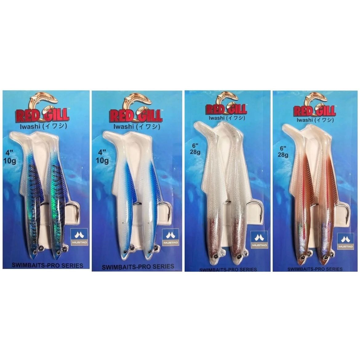 Red Gill Iwashi Bass Lure Swimbaits-Pro Series