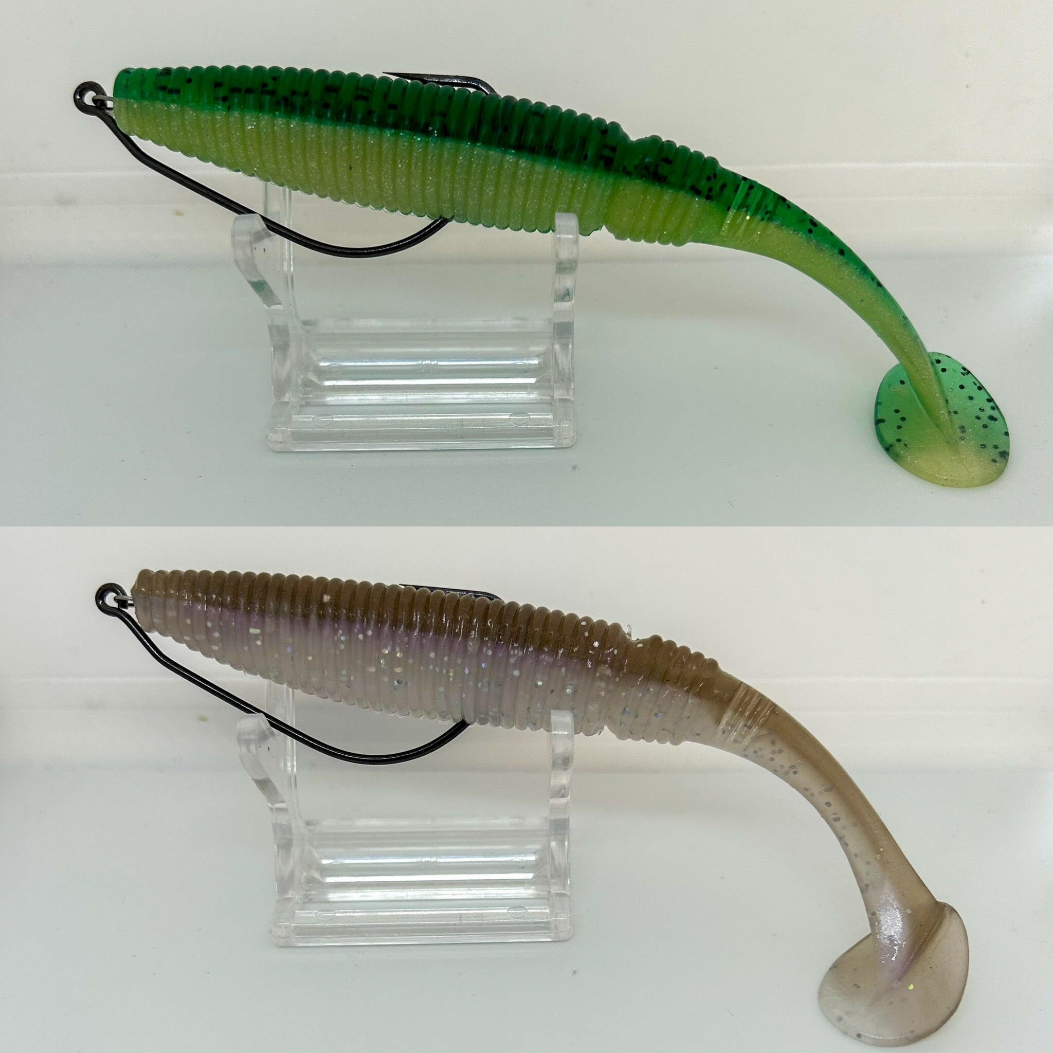 5” Ribbed Shad Bass Lure Sets - Bass Lures UK
