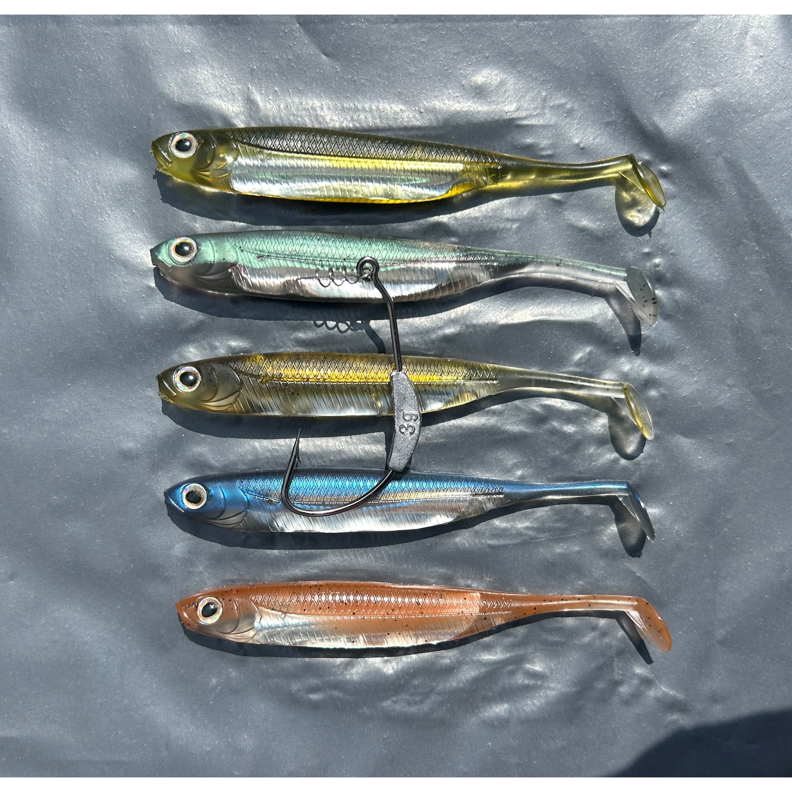 4.5” Supersoft Shad Sand Smelt Bass Lure Sets