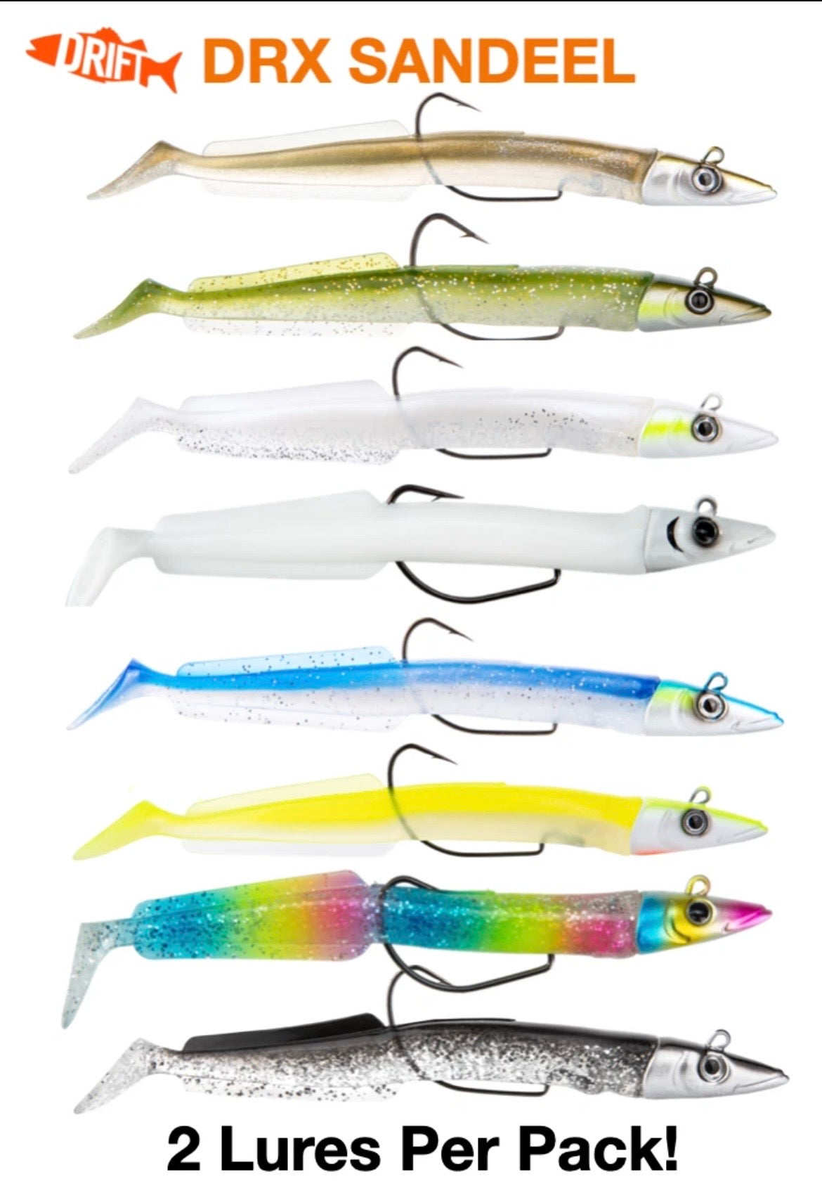 Drift DRX Weedless Sandeel Bass Lure