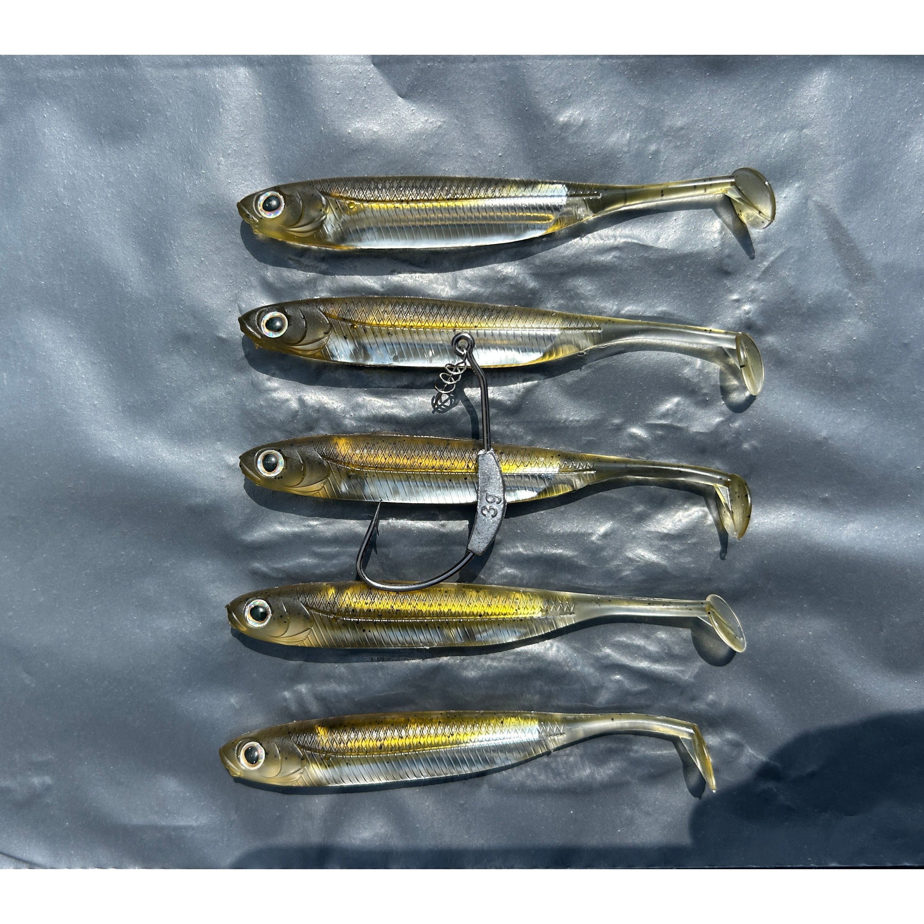 4.5” Supersoft Shad Sand Smelt Bass Lure Sets
