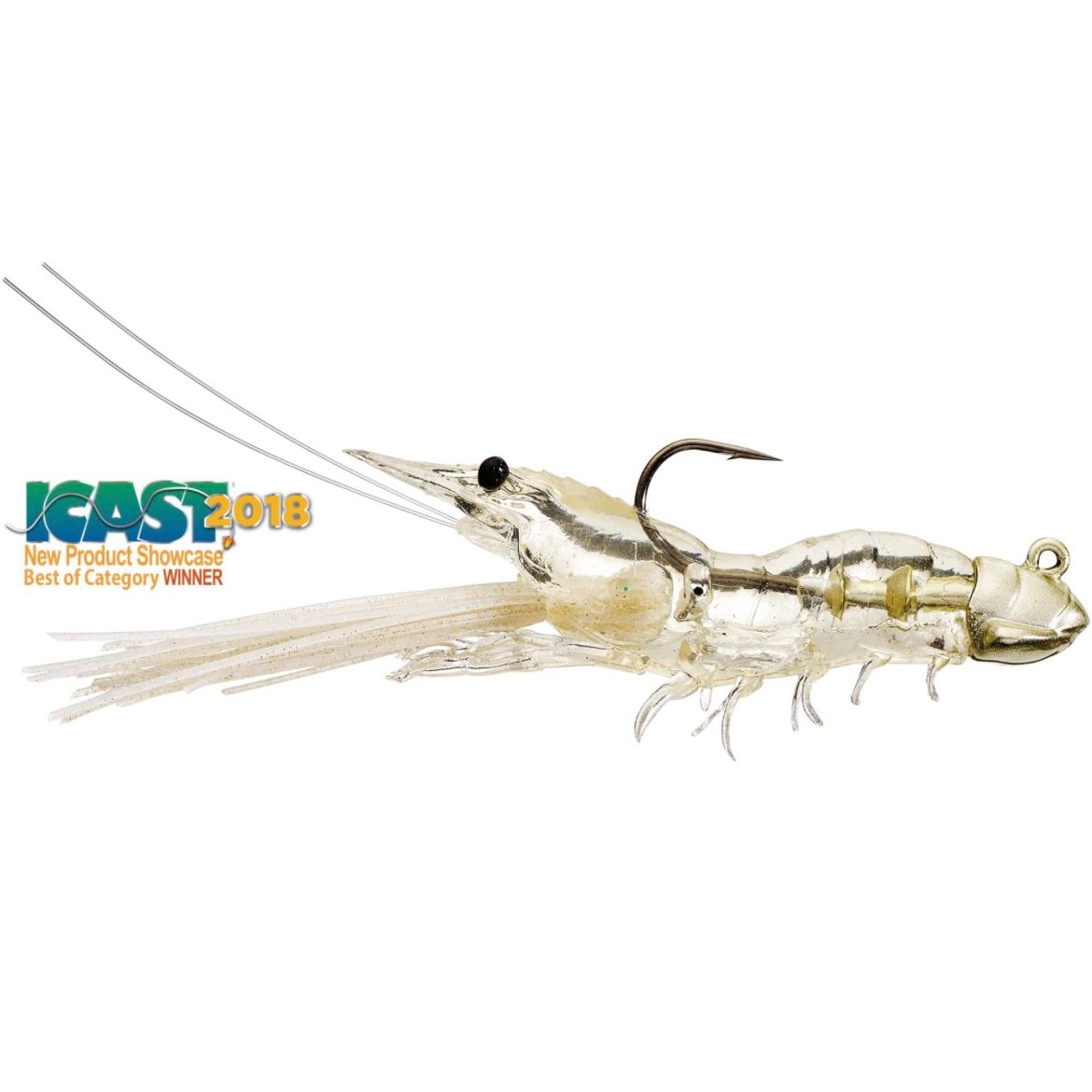 Live Target Fleeing Shrimp Soft Plastic Bass/Guilt Head Bream Jig