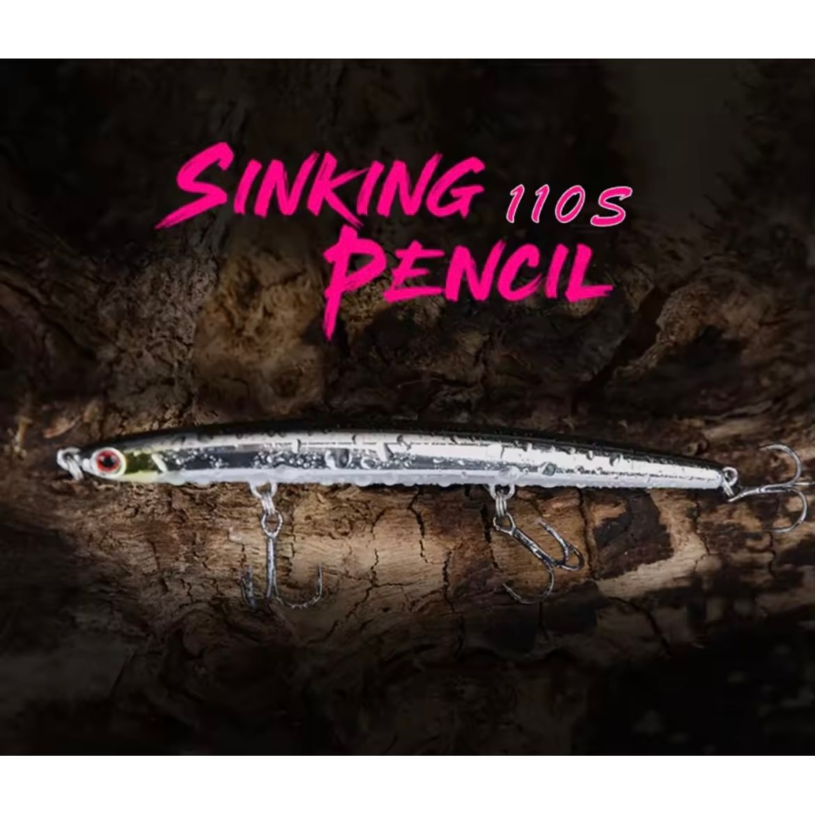 Medium Sinking Ultra Long Casting Pencil Bass Lure 110mm 12g