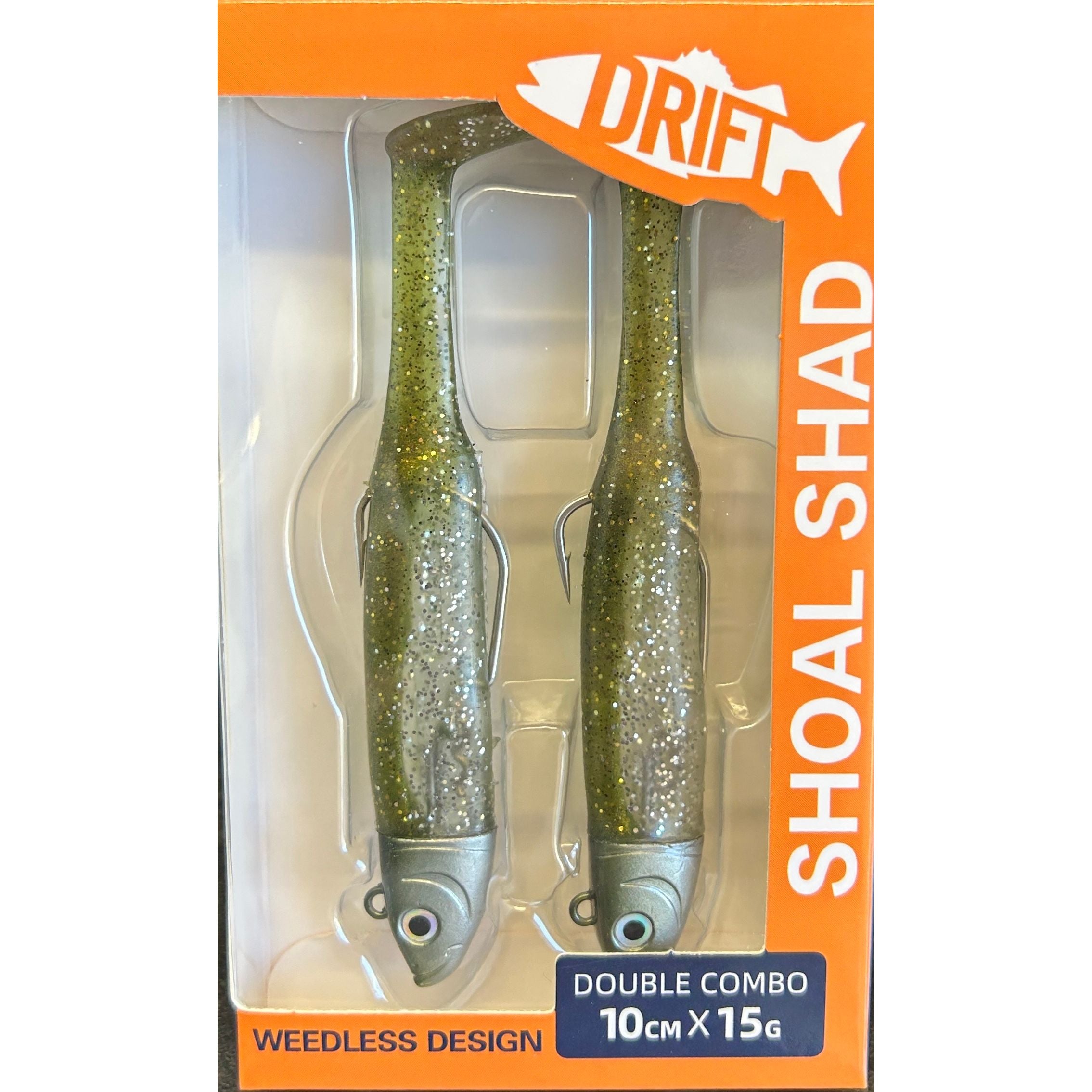 Drift Weedless Shoal Shad Double Combo Bass Lure