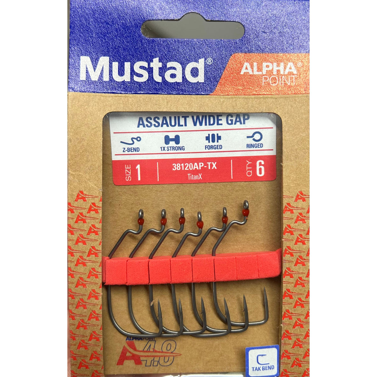 Mustad Assault Wide Gap Hooks (6 pack)