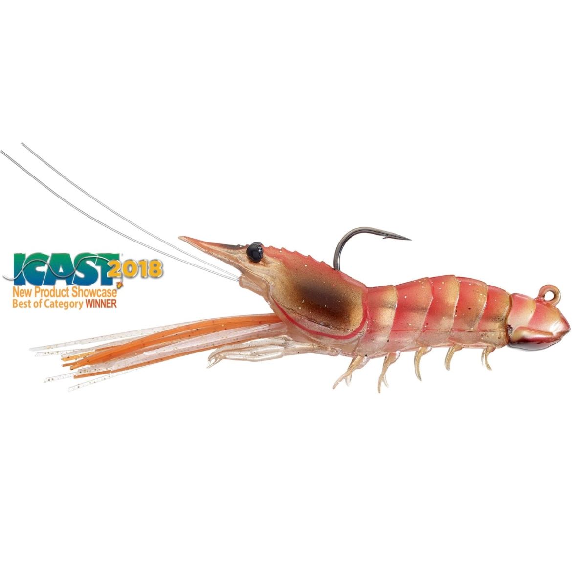 Live Target Fleeing Shrimp Soft Plastic Bass/Guilt Head Bream Jig