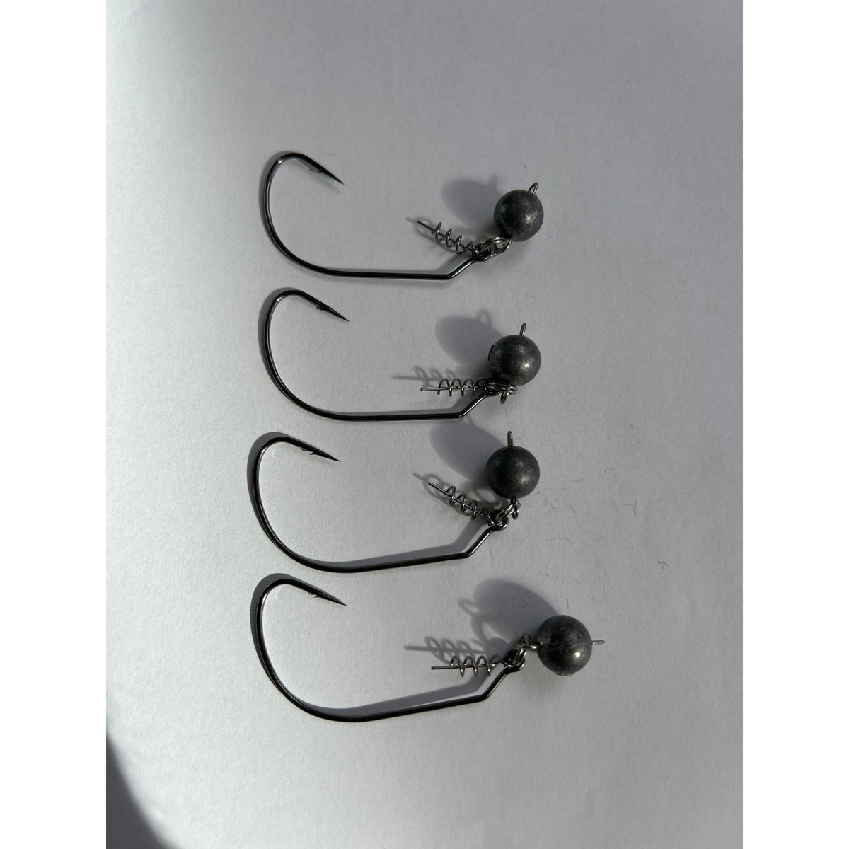 Twistlock Weedless Ball/Cheb Weighted Bass Hooks, Pack of 4