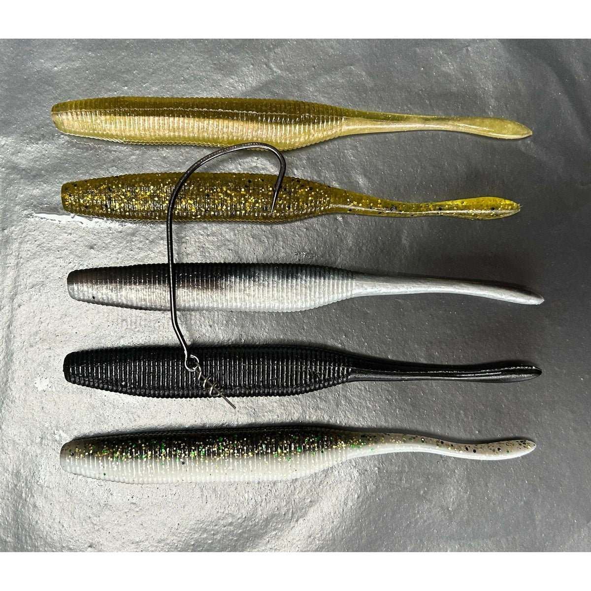 5” Stick Tail Bass Lure Sets - Bass Lures UK