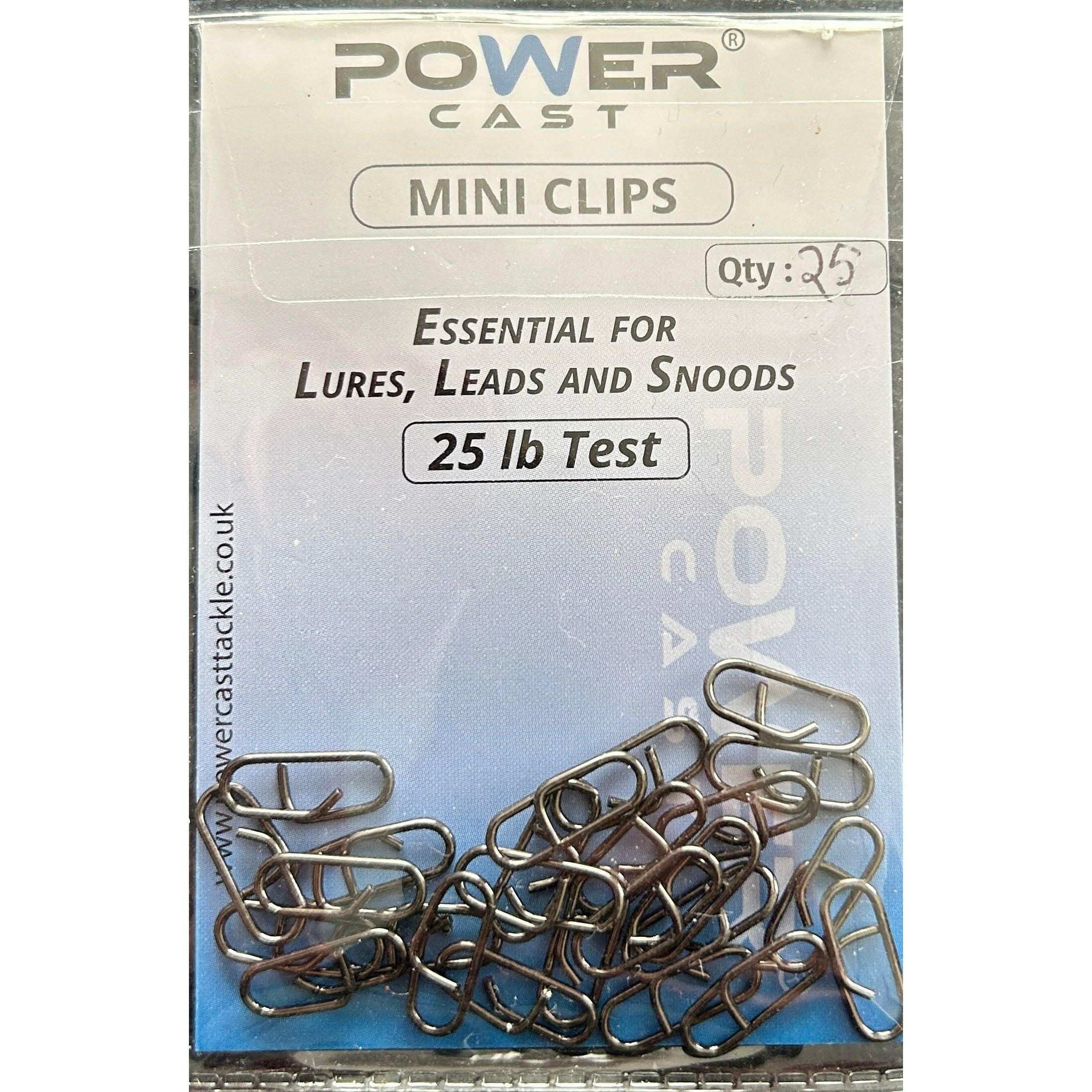 Power Cast Quick Changing Bass Lure Mini Link Clips (25 pcs)