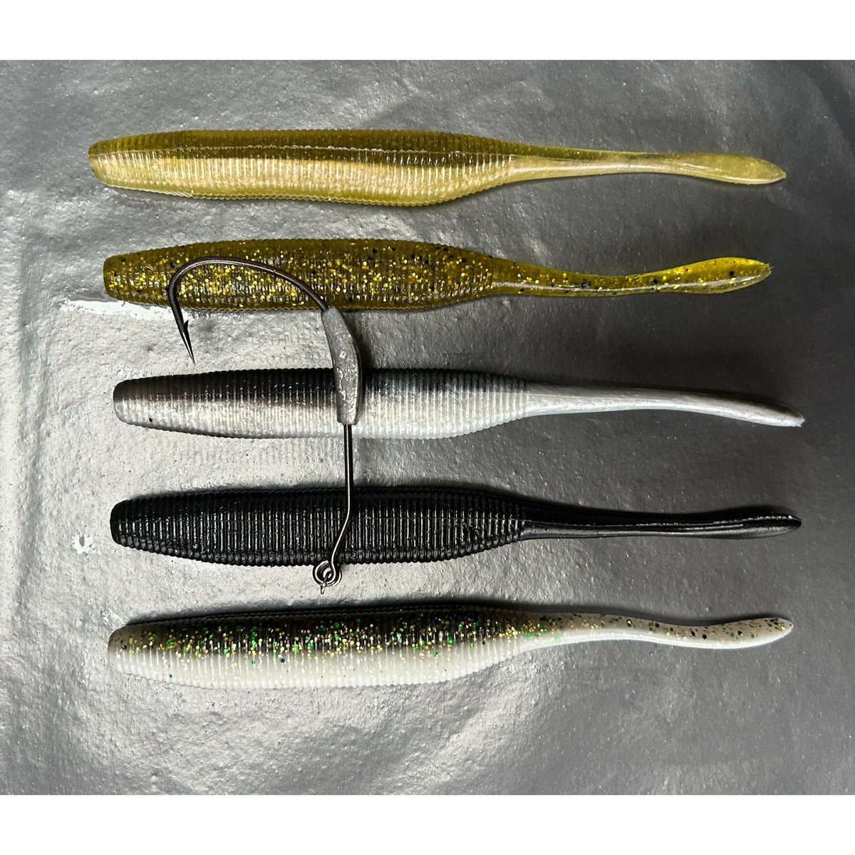 5” Stick Tail Bass Lure Sets - Bass Lures UK