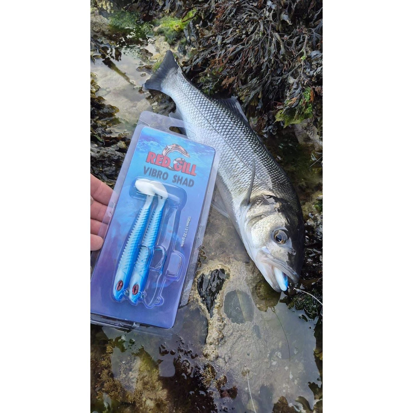 Red Gill Vibro Shad Bass Lures 130mm 22g (3 Pack)