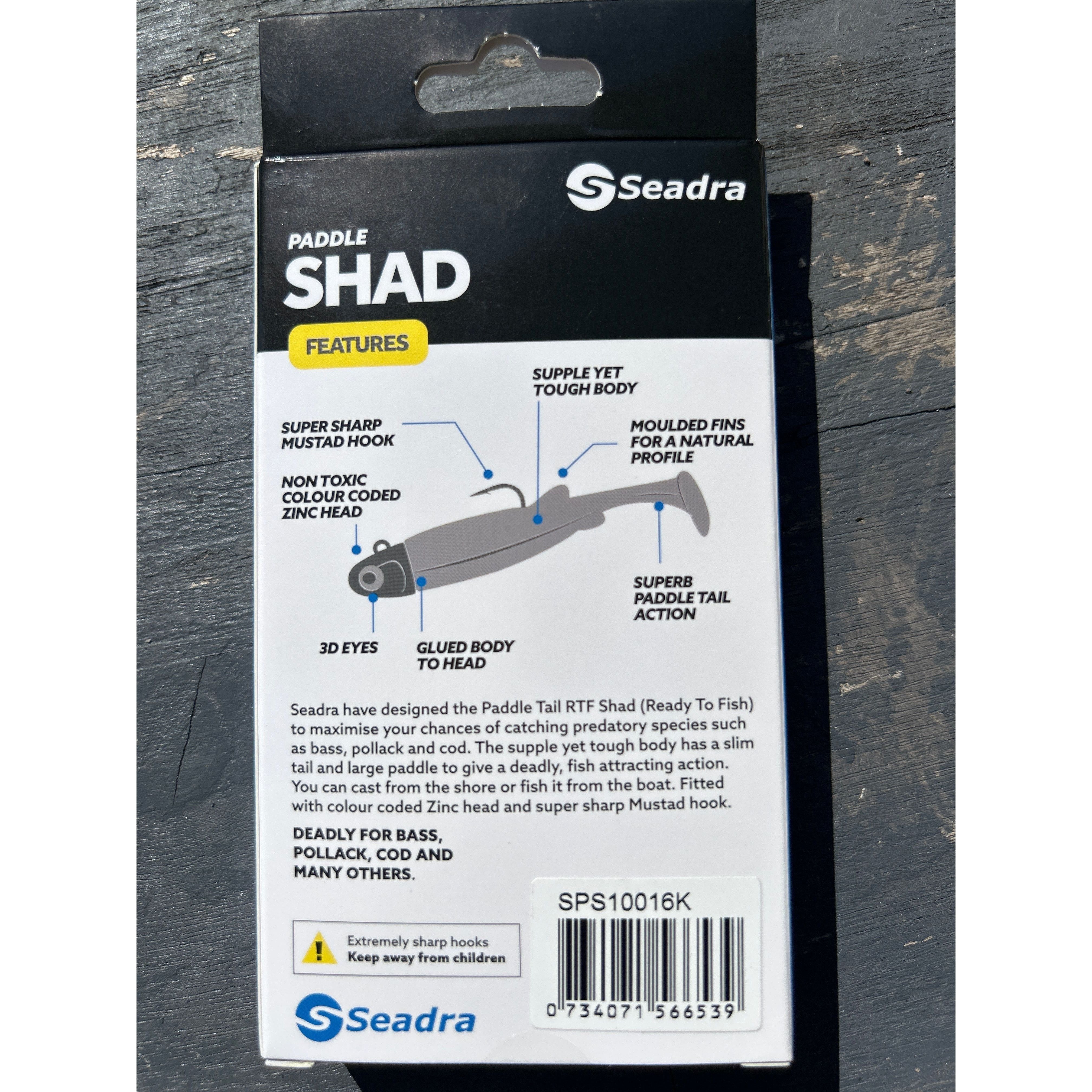 SEADRA PADDLE SHAD DOUBLE COMBO BASS LURE SET (NEW 2025)