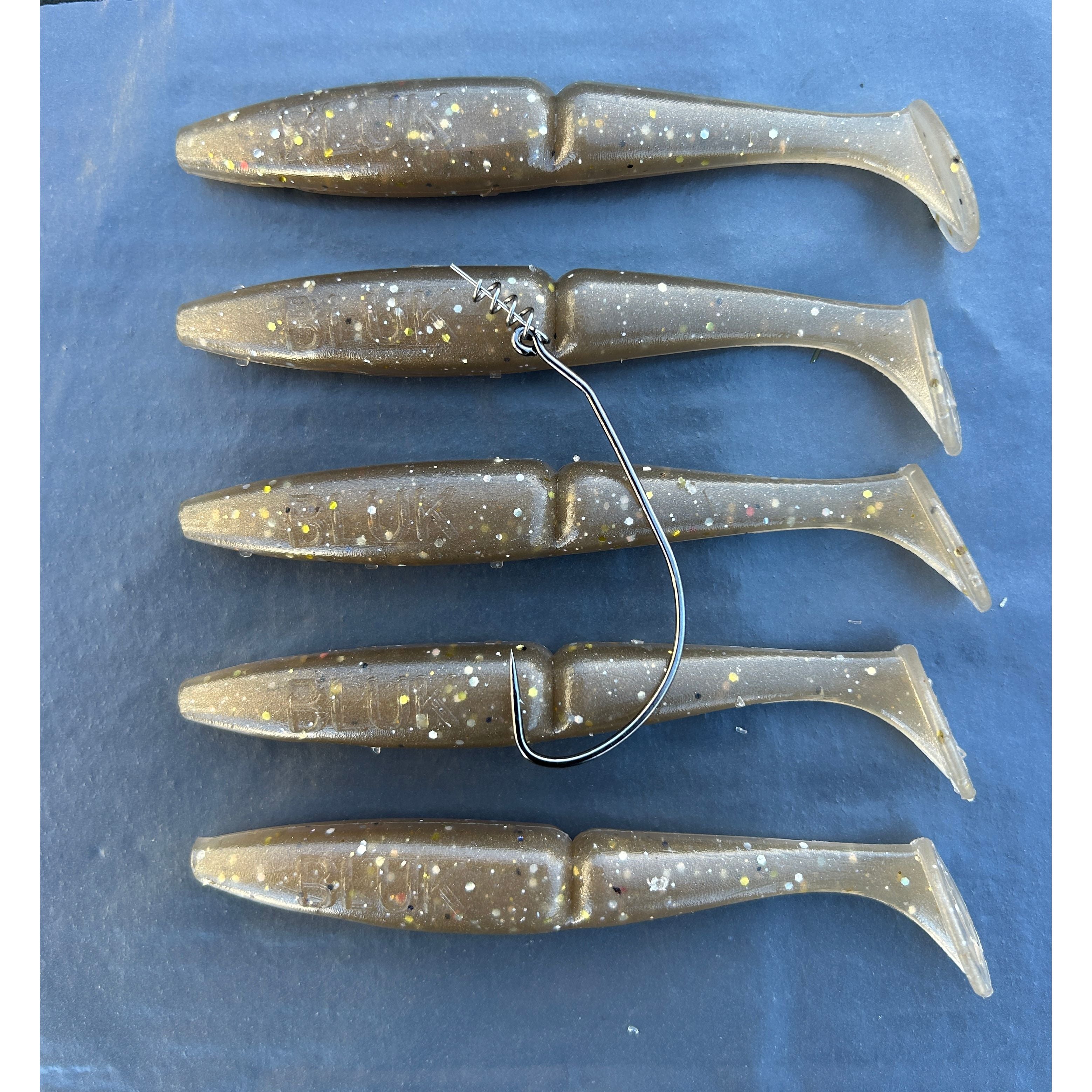 4” Handmade Cornish Split Shad Bass Lure Sets (NEW)