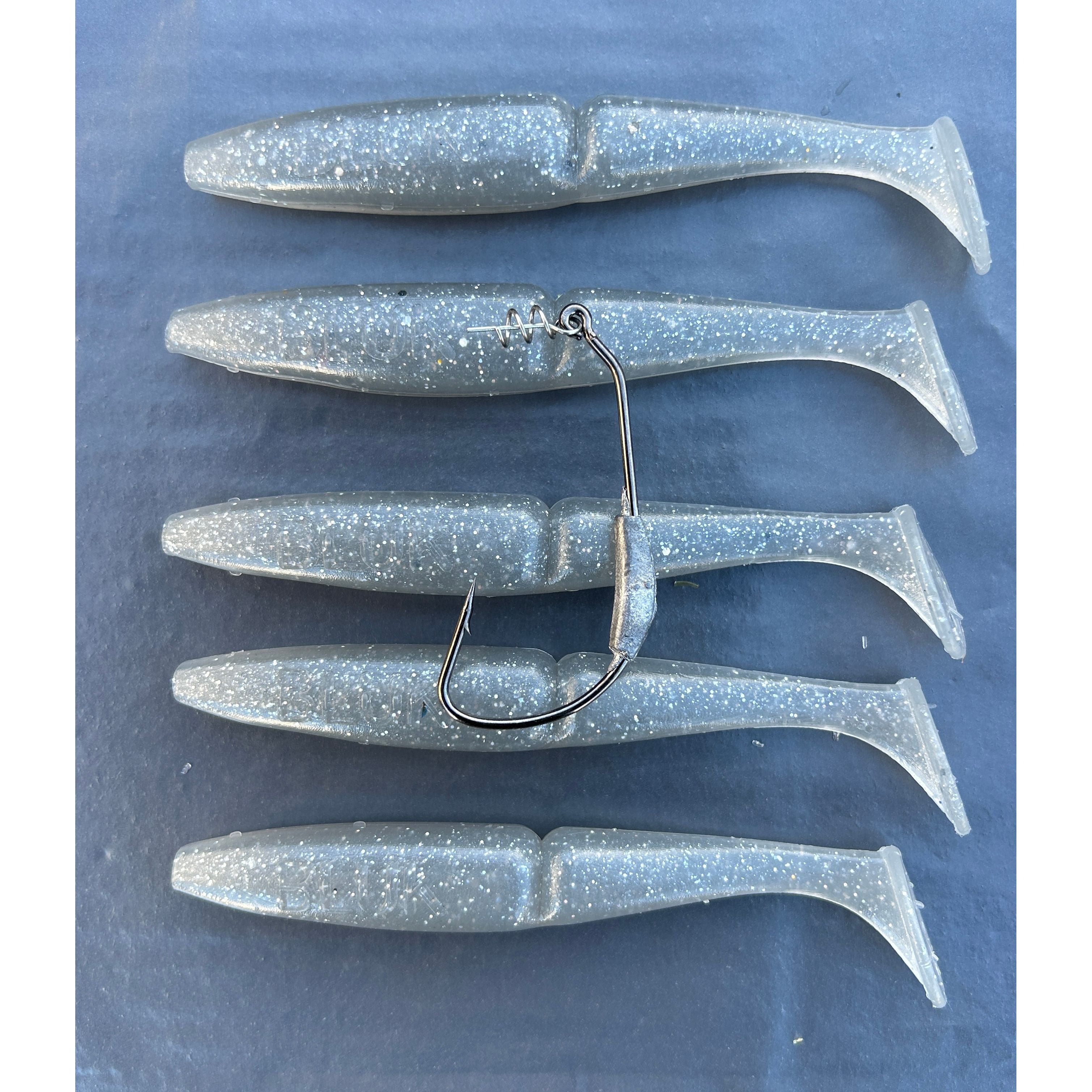 4” Handmade Cornish Split Shad Bass Lure Sets (NEW)