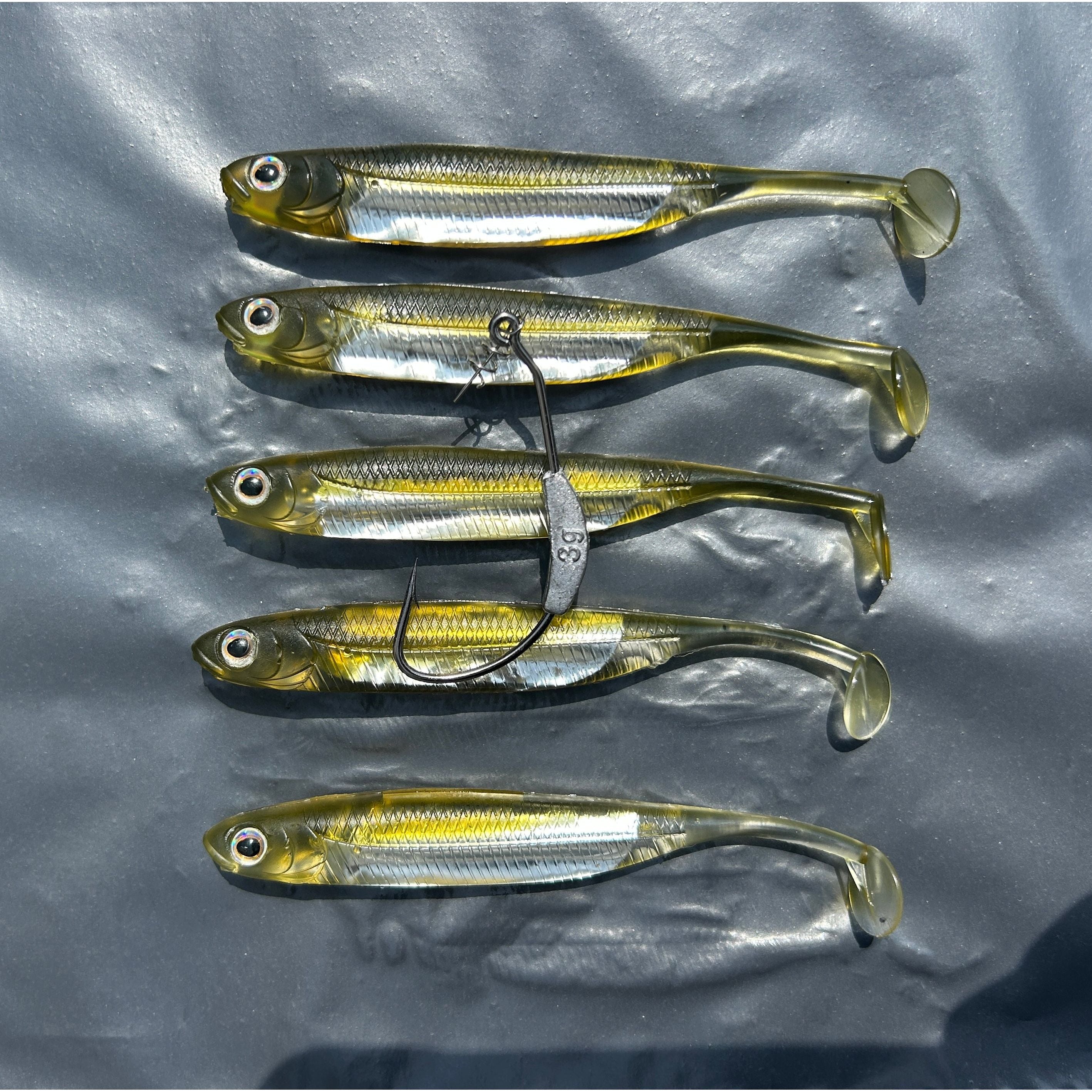 4.5” Supersoft Shad Sand Smelt Bass Lure Sets