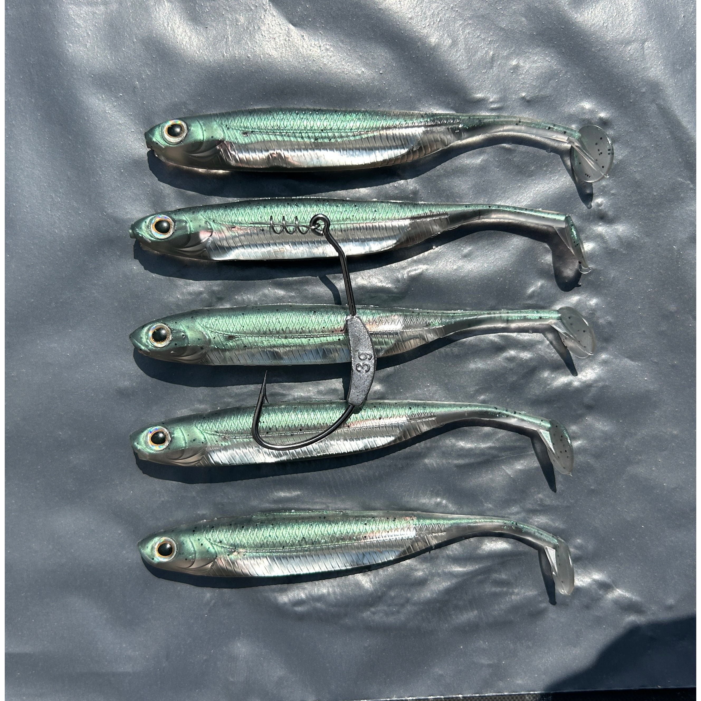 4.5” Supersoft Shad Sand Smelt Bass Lure Sets