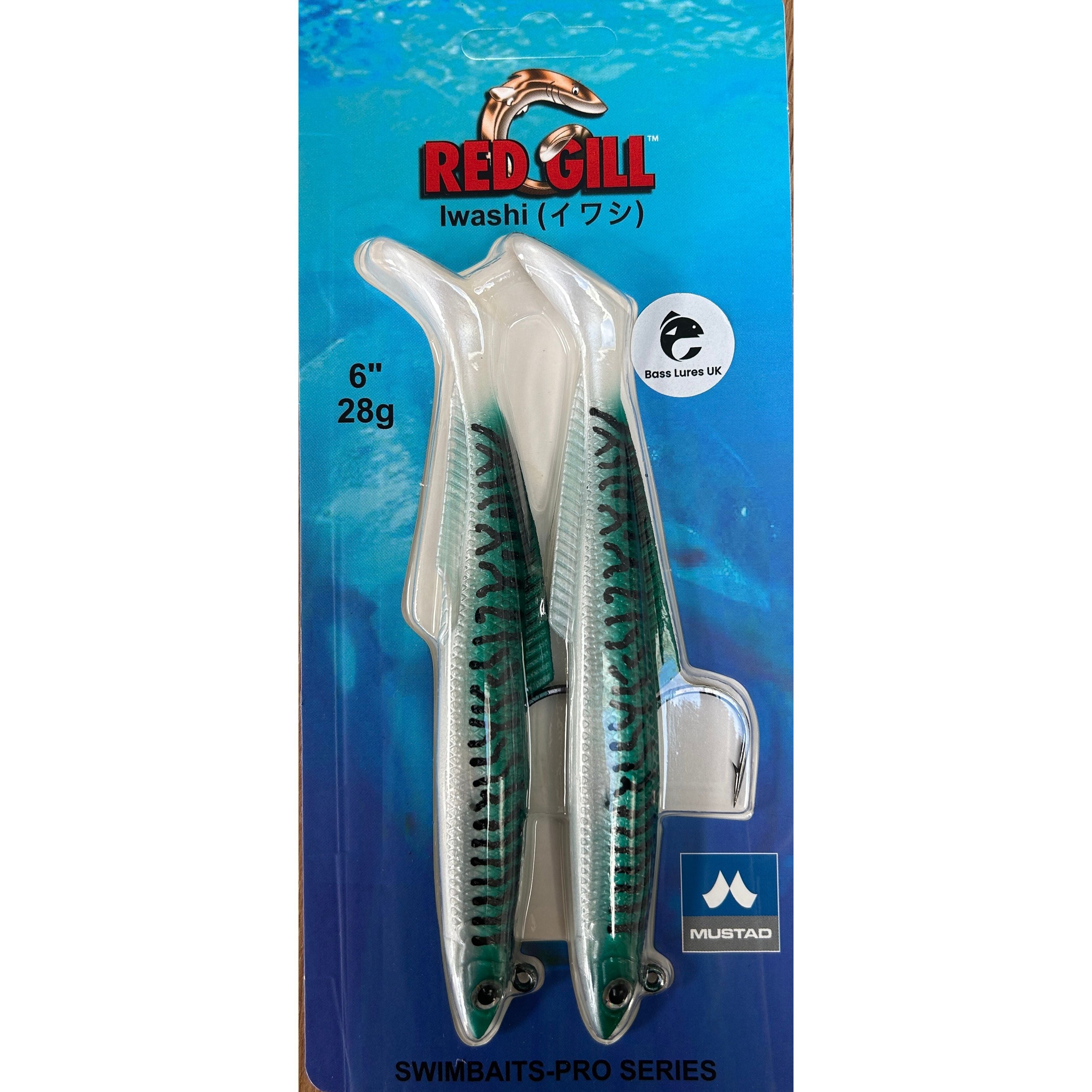 Red Gill Iwashi Bass Lure Swimbaits-Pro Series (New 2025)