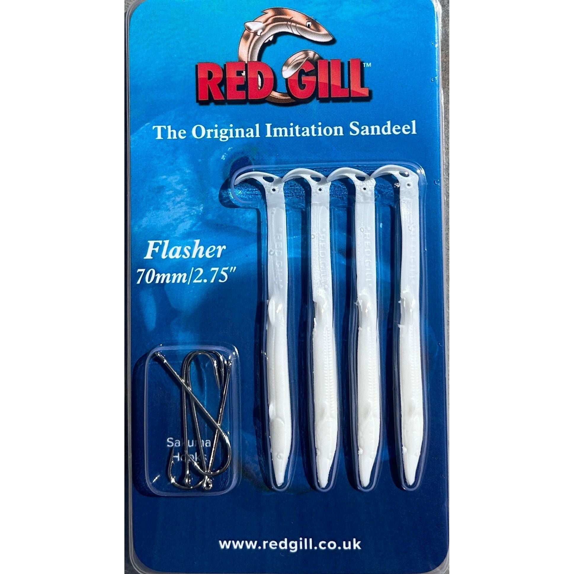 Red Gill Original Imitation Sandeel 70mm (Flashers)