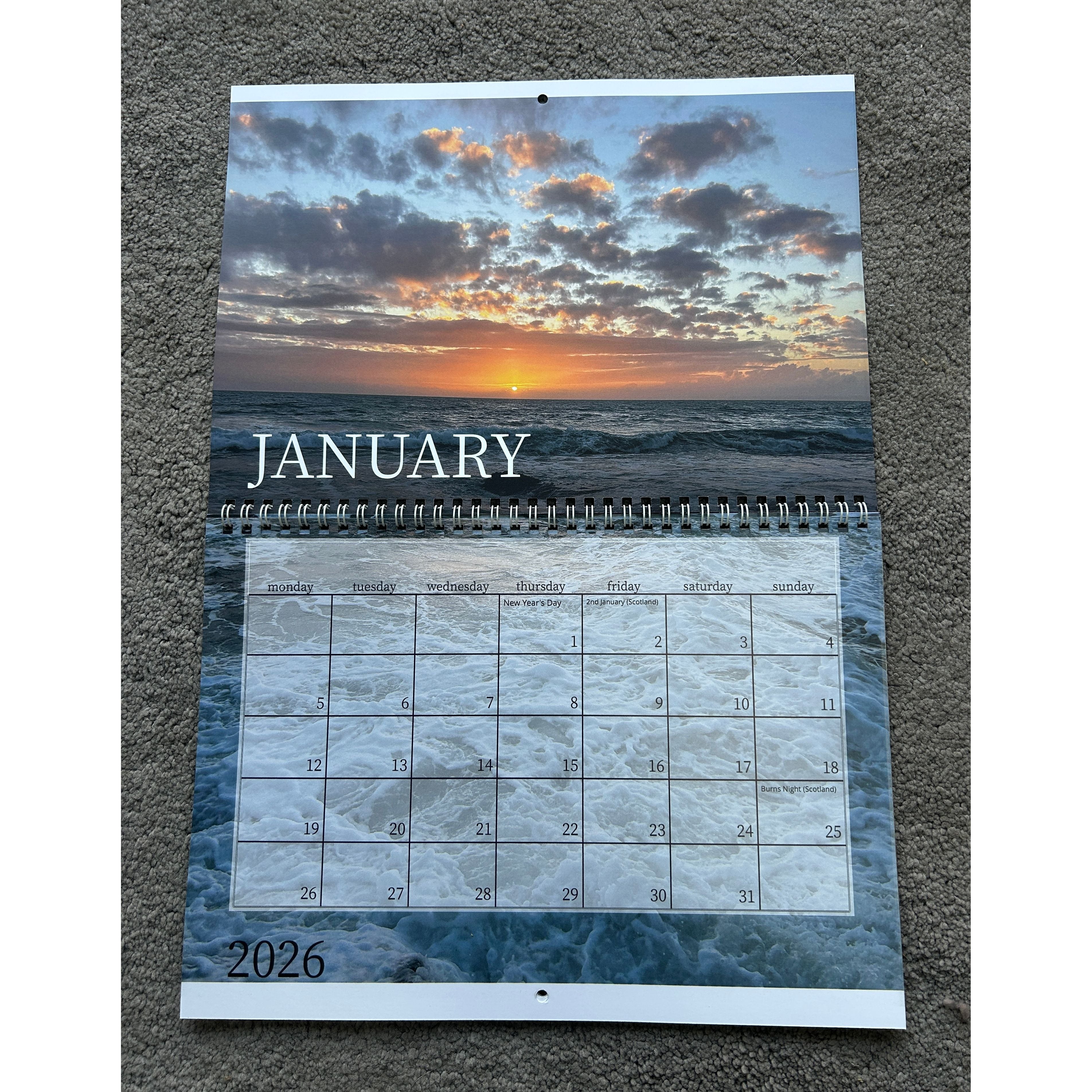 2026 South East Cornwall Calendar