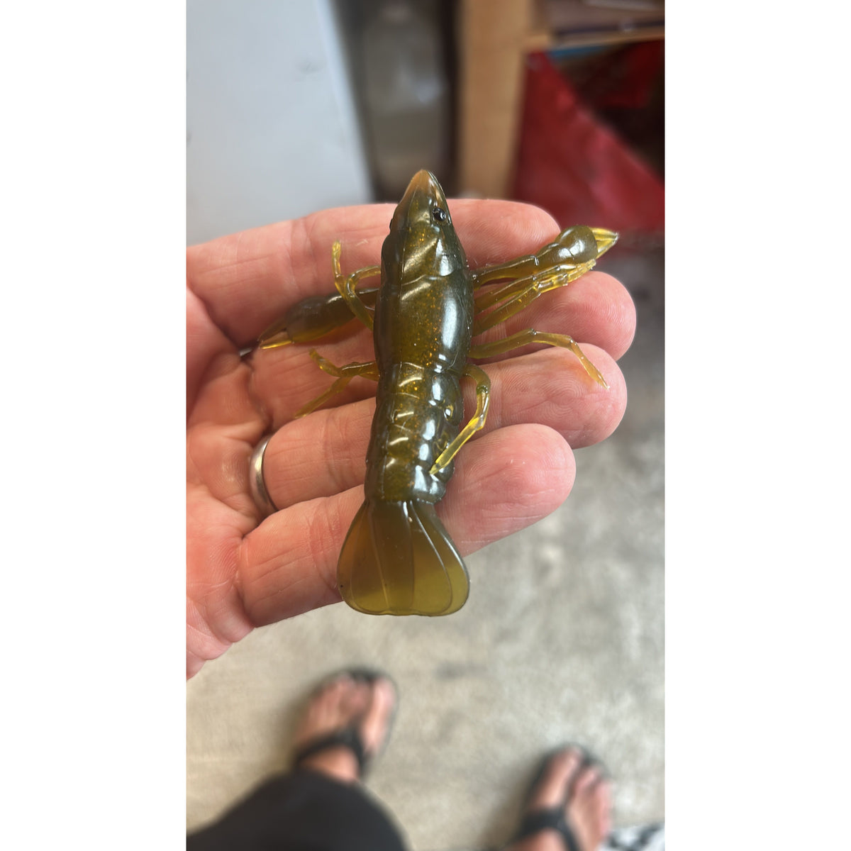 Live Target Crawfish Soft Plastic Bass Lure Packs (inc 1 hook)