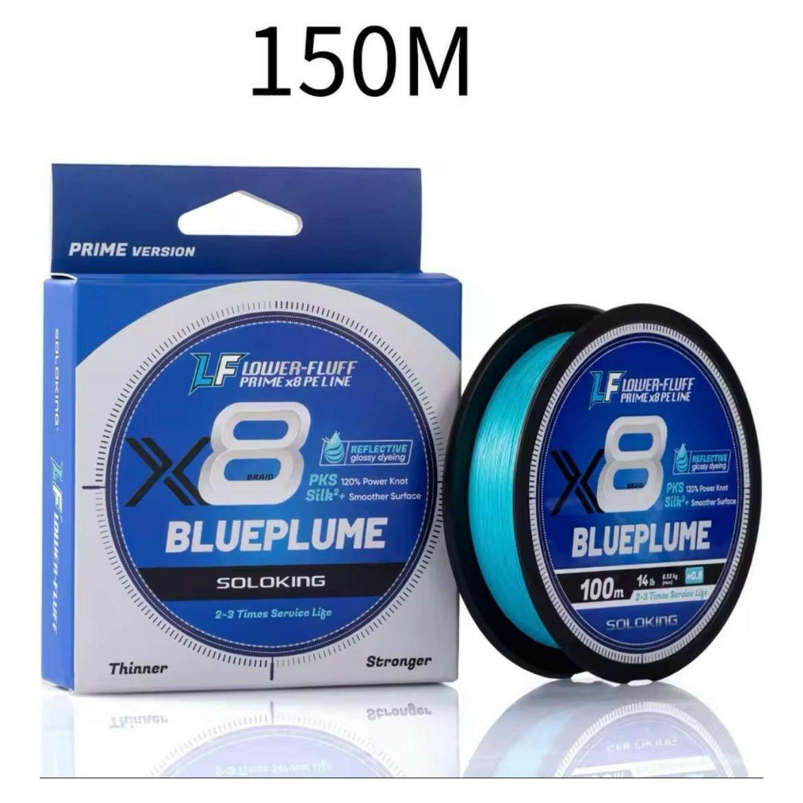 Fishing Braid Ultra Strength & Ultra Smooth x8 PE Blue & Green Fishing Line - Bass Lures UK