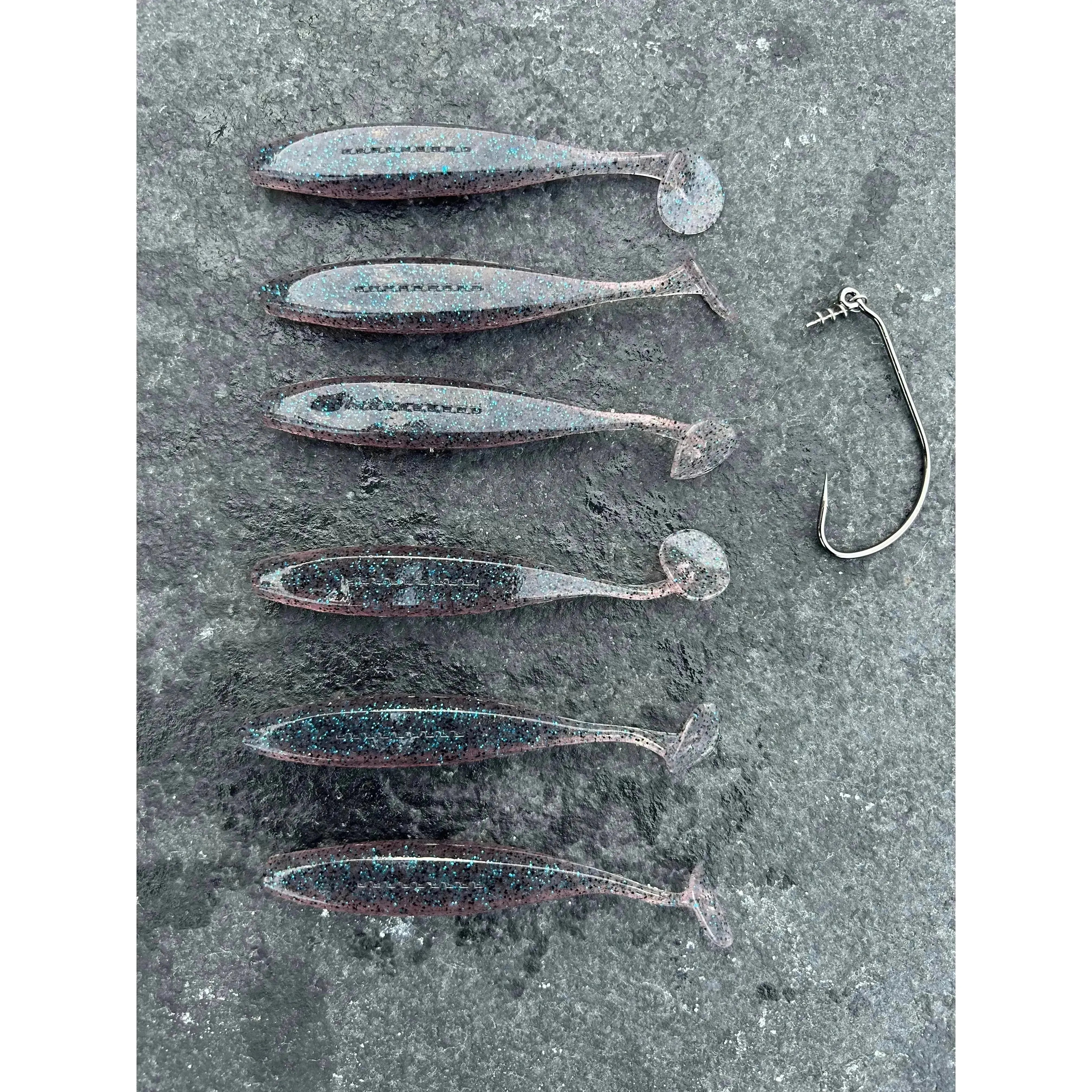 Small Weedless Bass Lure Shads 90mm - Bass Lures UK