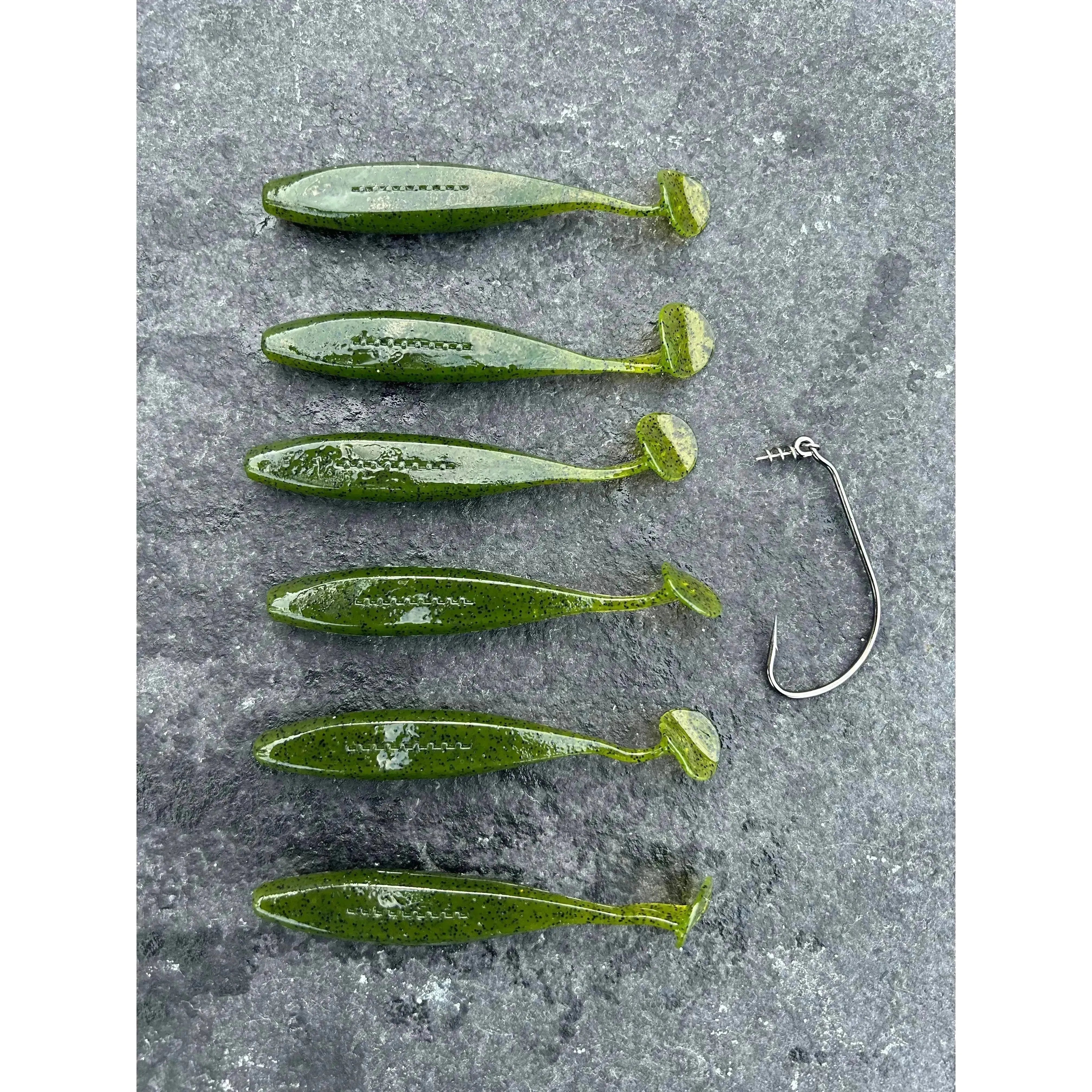 Small Weedless Bass Lure Shads 90mm - Bass Lures UK