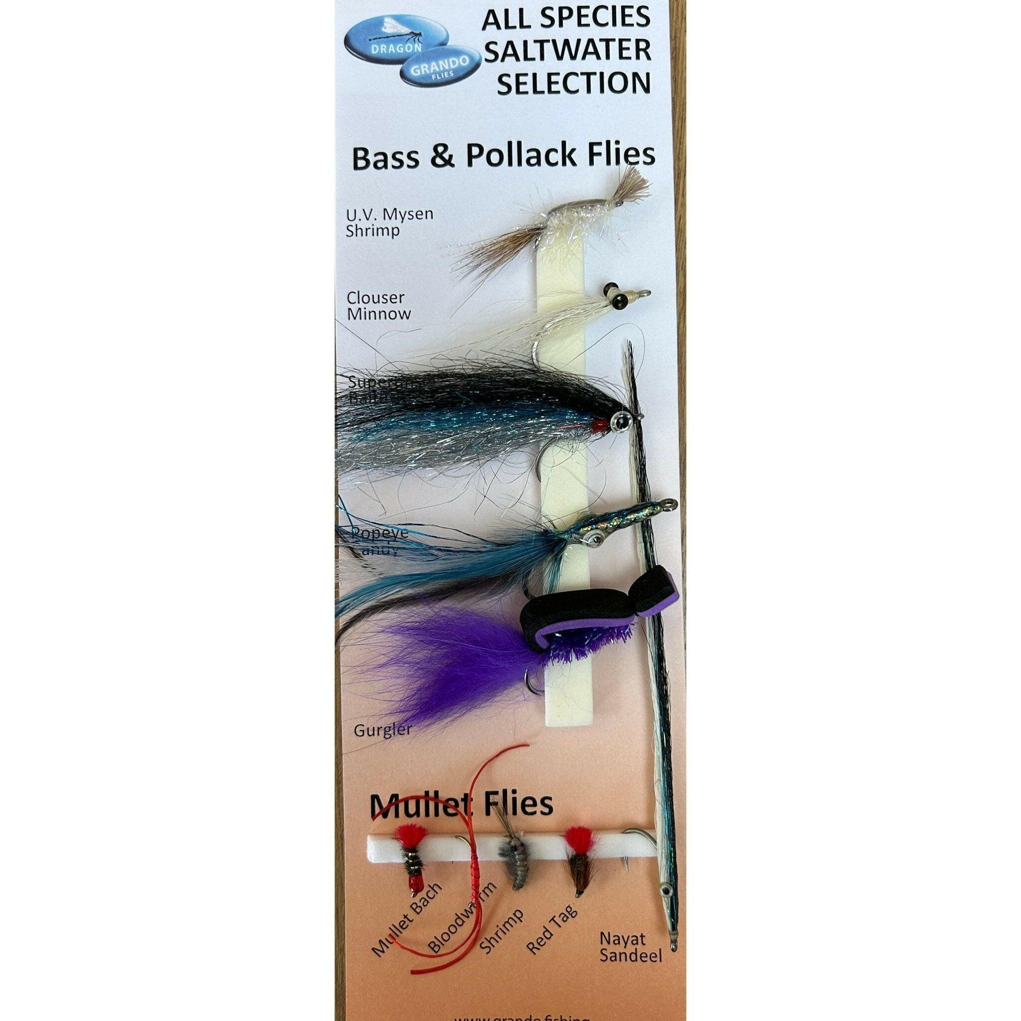Saltwater Species Fly Packs - Bass Lures UK