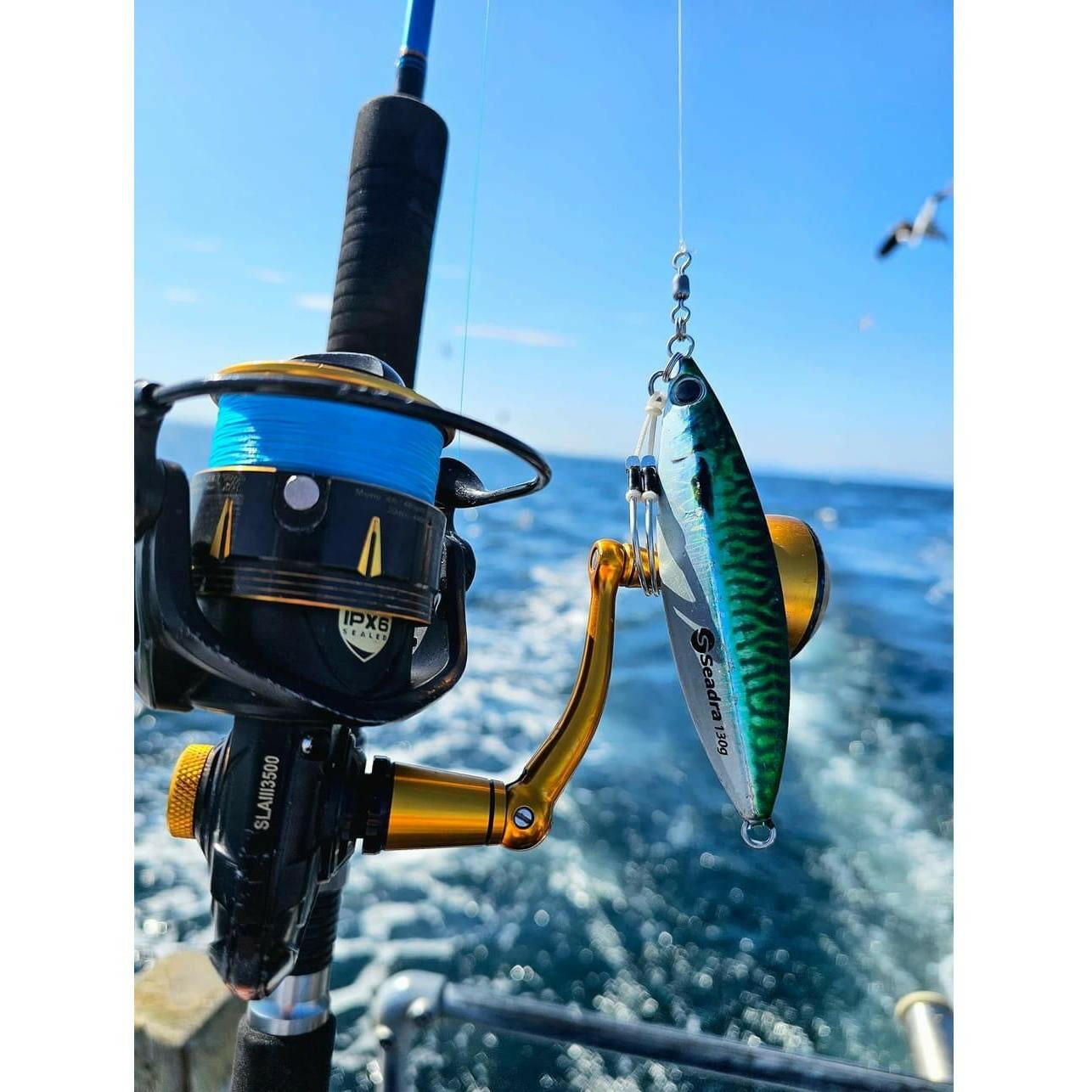 Seadra Slow Aqua - Drop Bass Lure Boat Jig (Slowey Joey) - Bass Lures UK