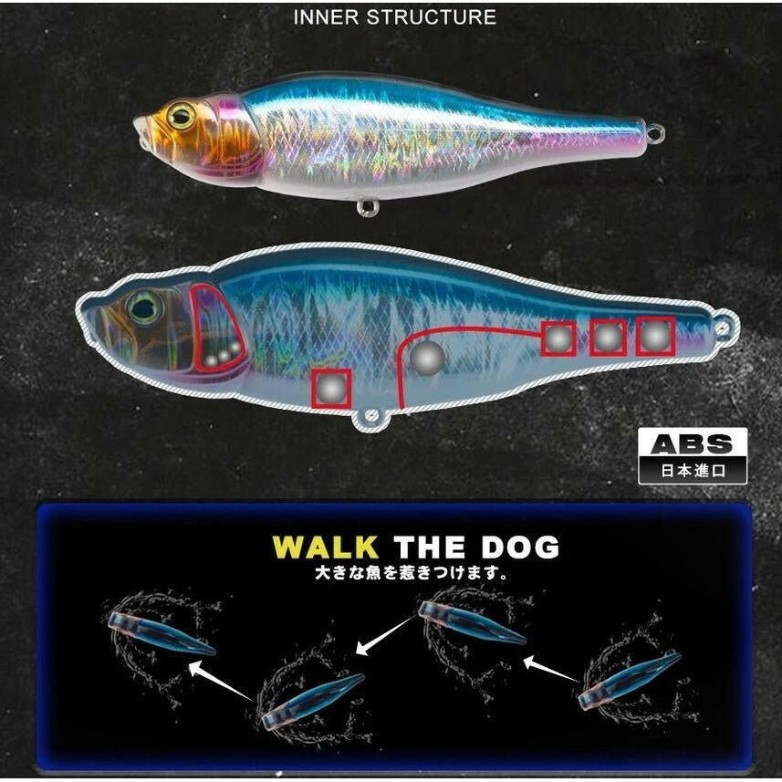 Small Surface Topwater Bass Lure 95mm 17g - Bass Lures UK