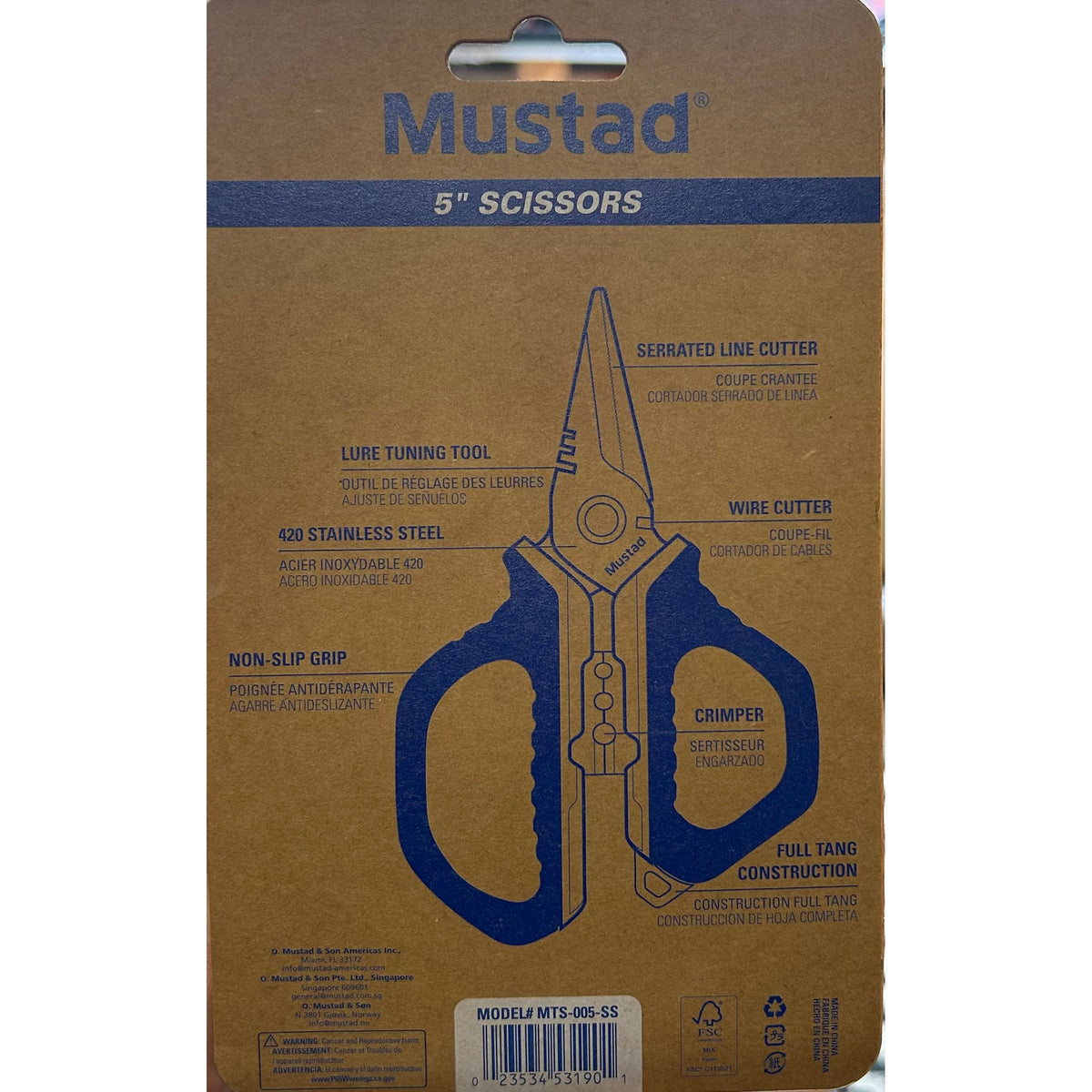 Mustad 5” Scissors