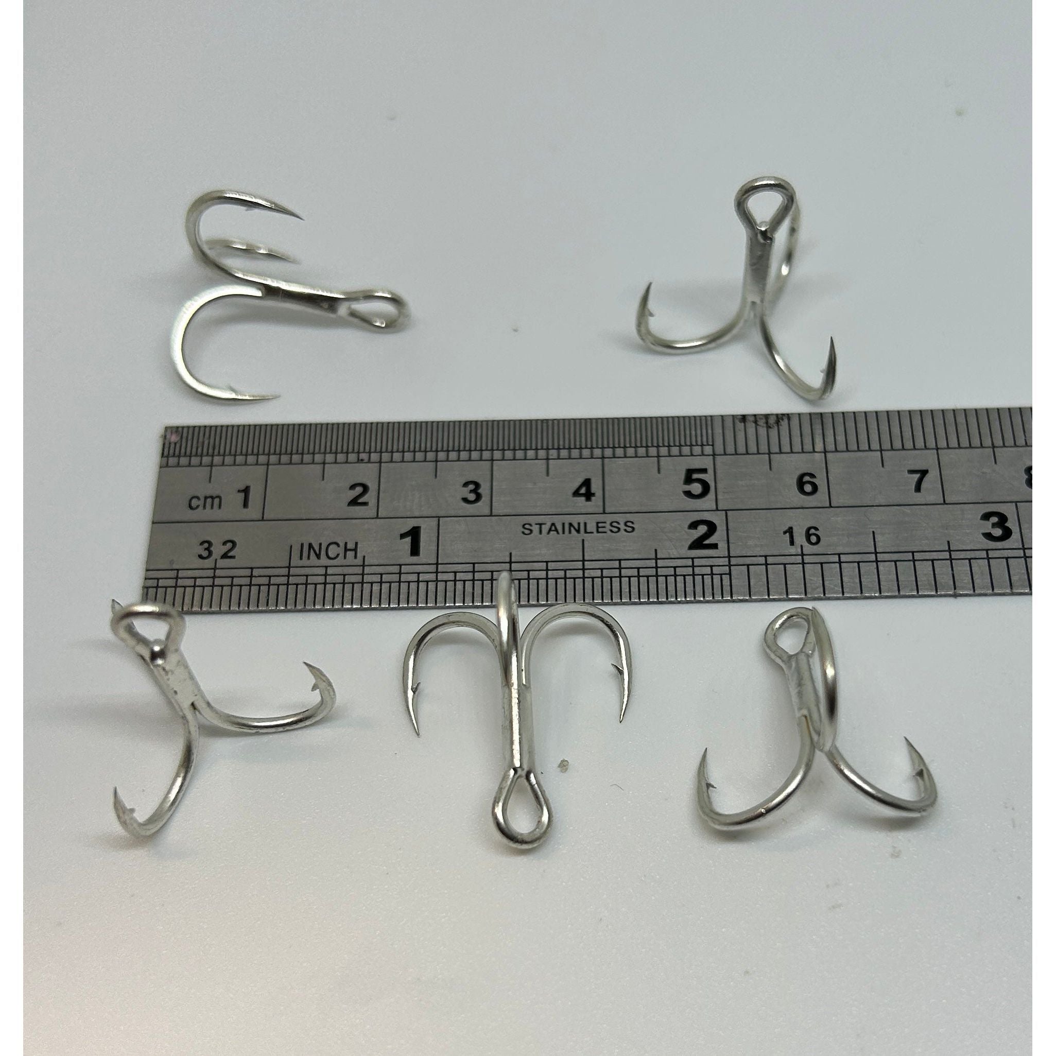 Replacement Treble Hooks for Bass Lures (Pack of 5)