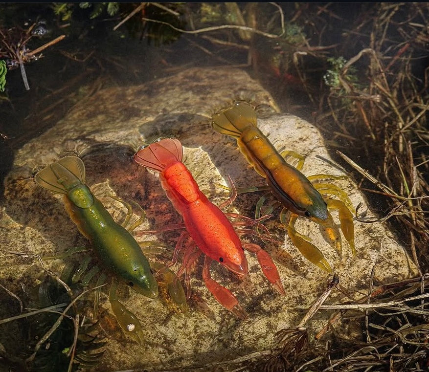 Live Target Crawfish Soft Plastic Bass Lure Packs