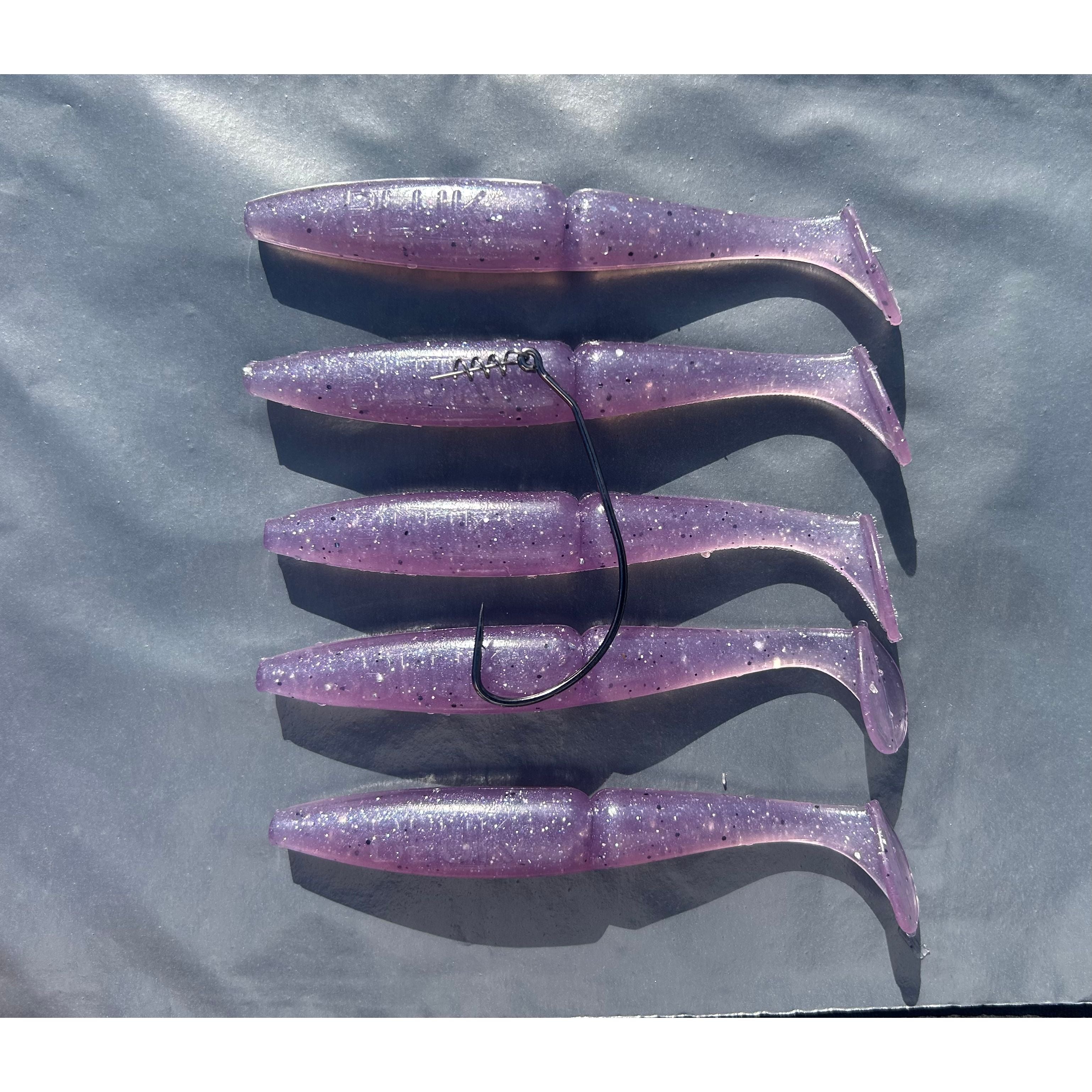 4” Handmade Cornish Split Shad Bass Lure Sets (The Locals Lure)