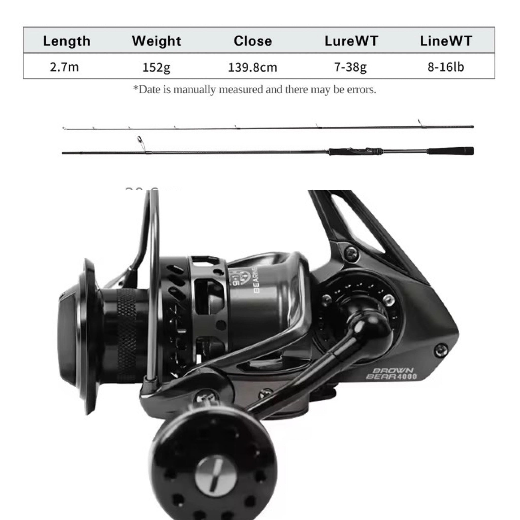 Open Water Rod & Reel Bass Combo