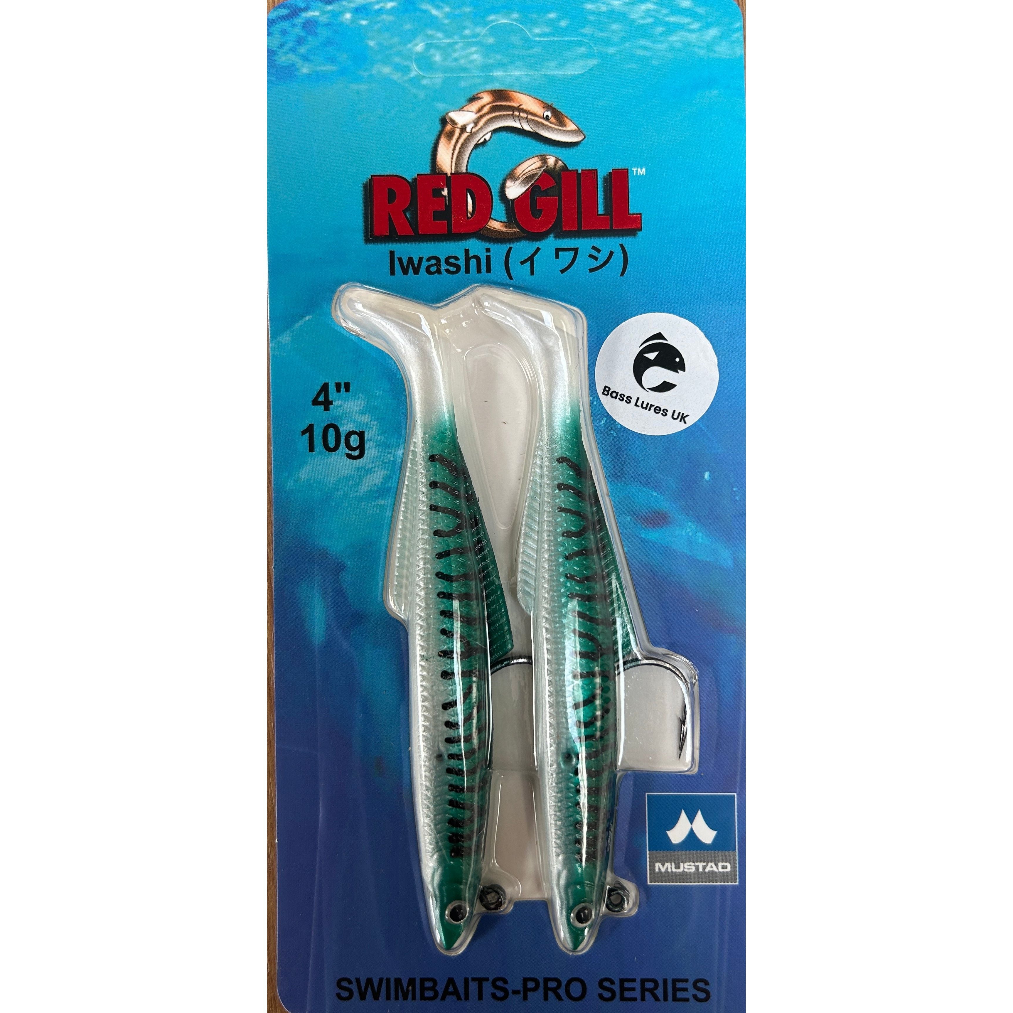 Red Gill Iwashi Bass Lure Swimbaits-Pro Series (New 2025)