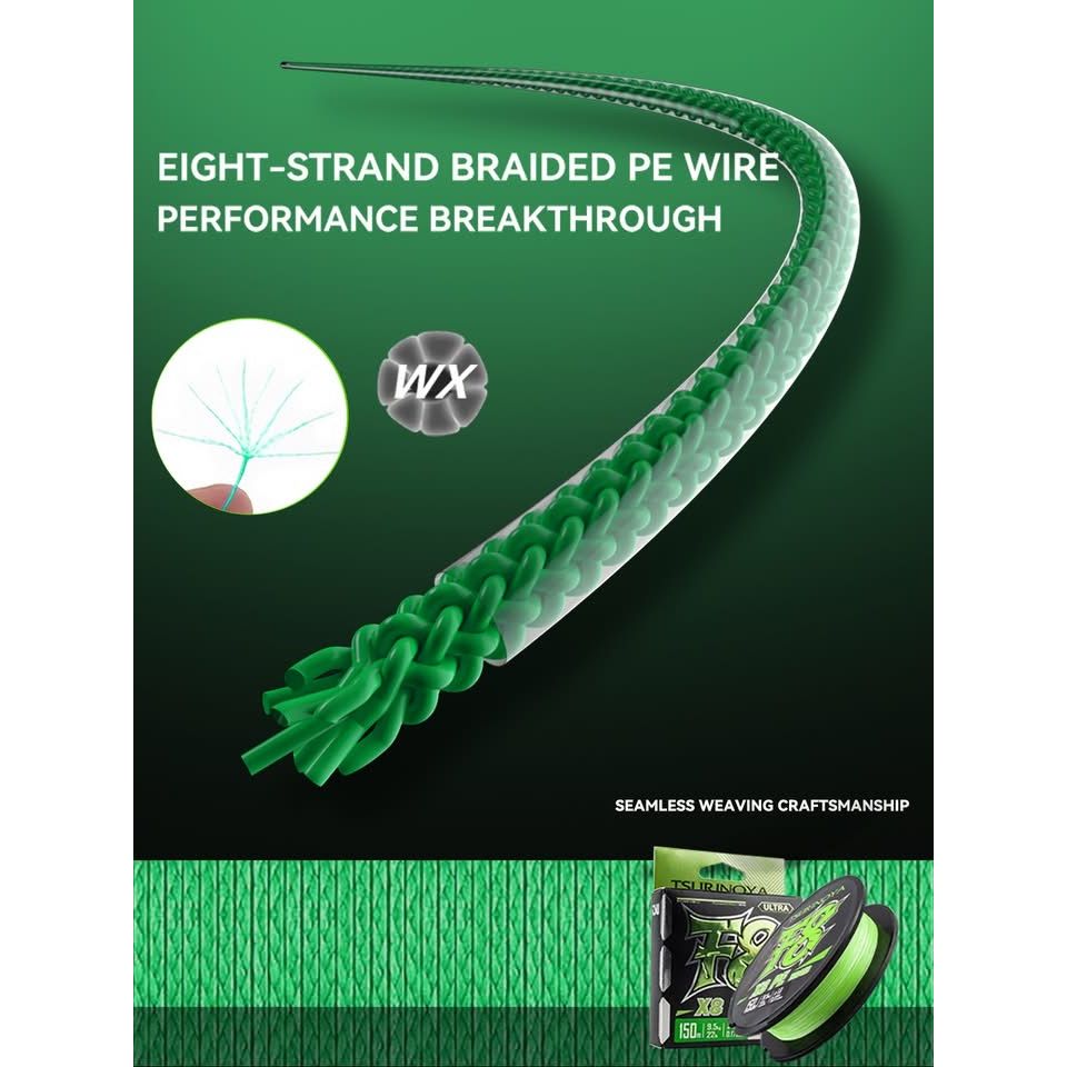 Fishing Braid Ultra Strength & Ultra Smooth 8 Braid PE Fishing Line