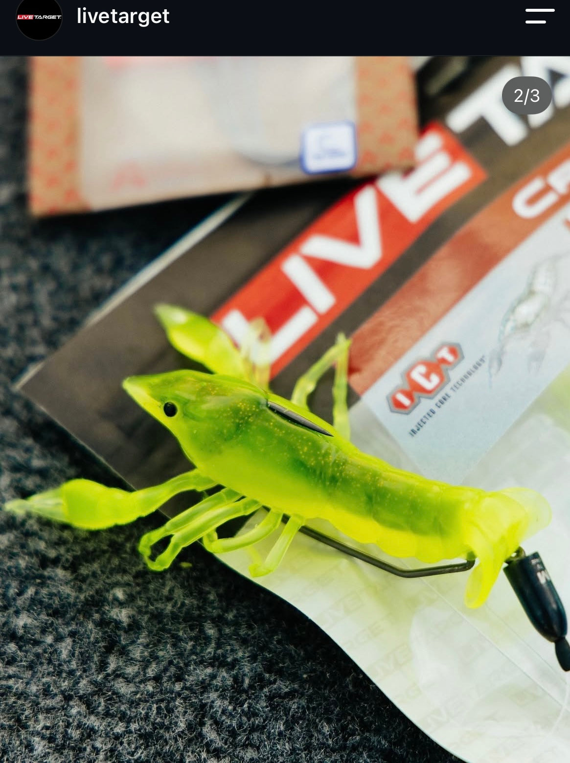 Live Target Crawfish Soft Plastic Bass Lure Packs