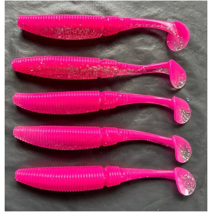 4.5” & 4” Ribbed Bass Lure Shad Set - Bass Lures UK