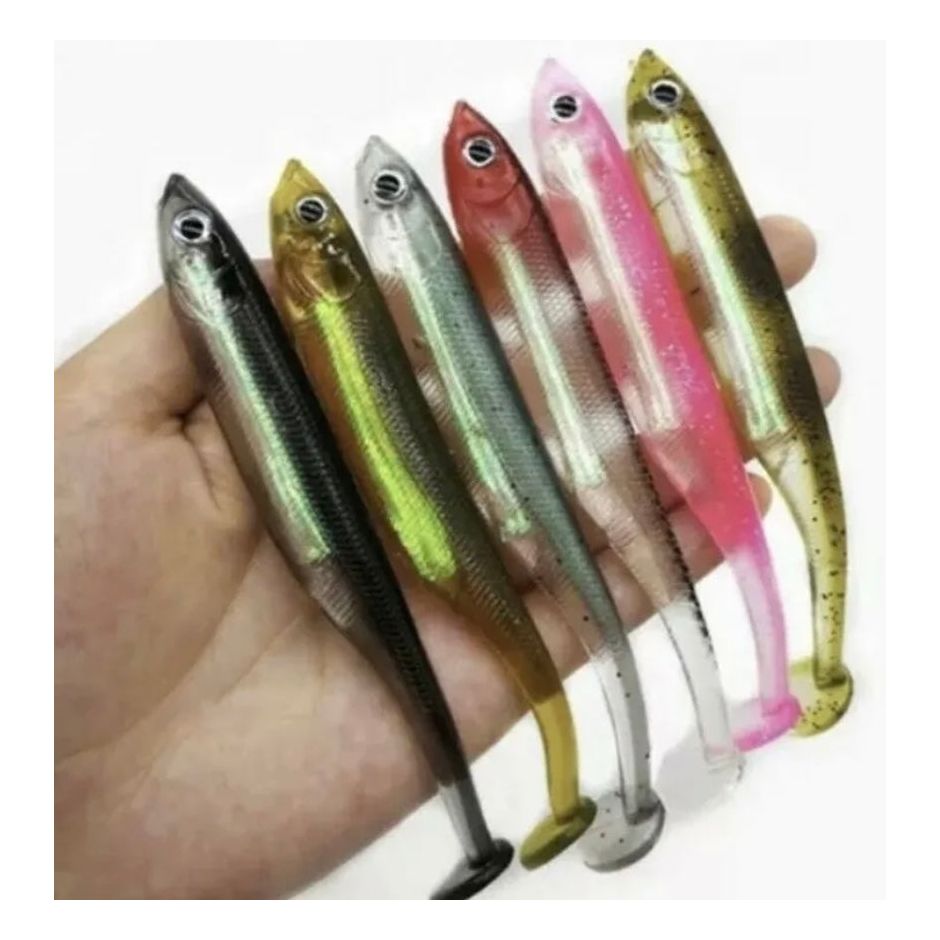 4.5” Soft J Shad Style Bass Lure Sets 125mm 18g - Bass Lures UK