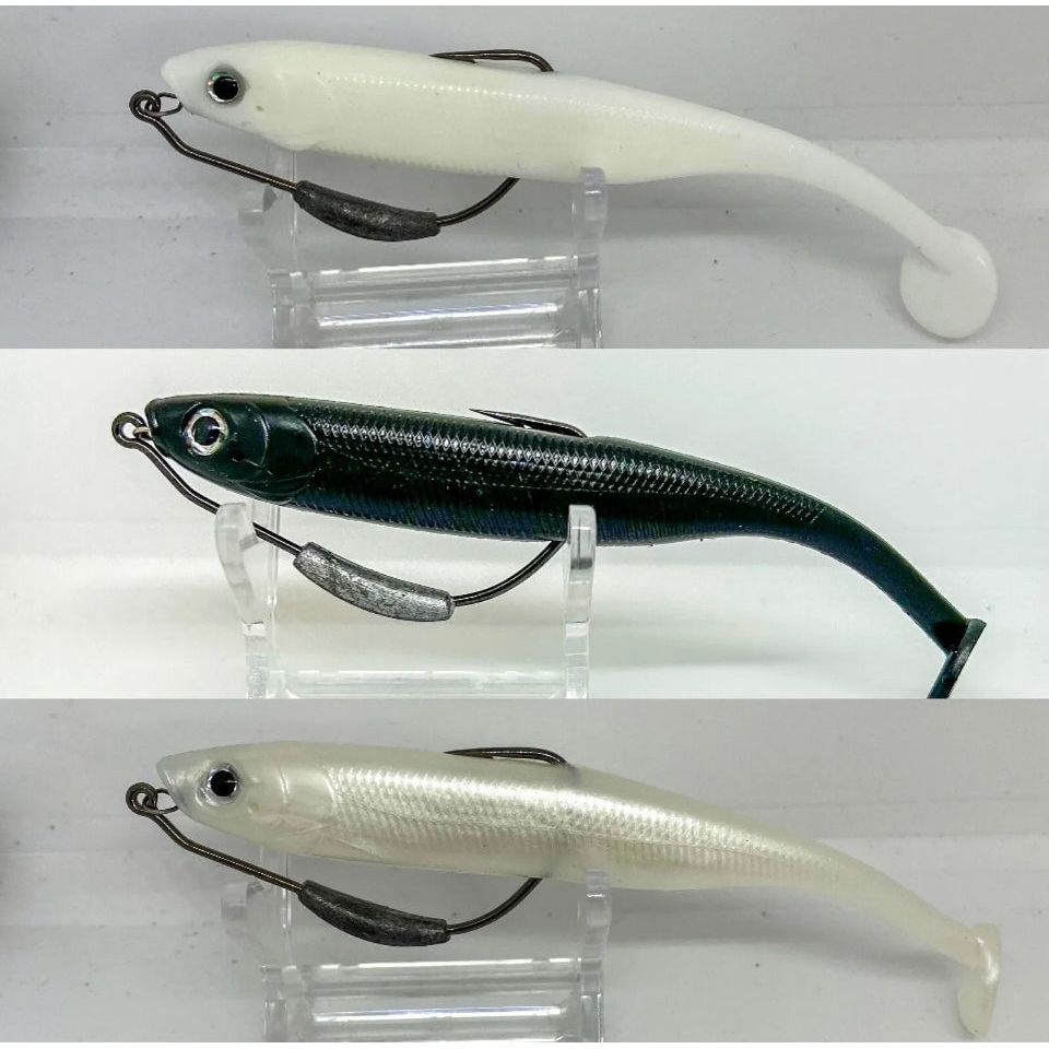 4.5” Soft J Shad Style Bass Lure Sets 125mm 18g - Bass Lures UK